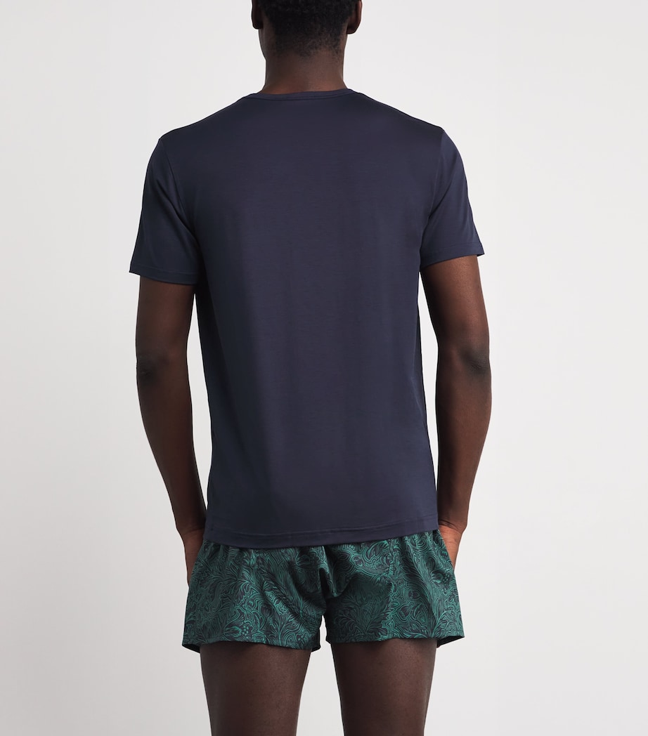Tencel Stretch T-Shirt BUAA - NAVY Image 3
