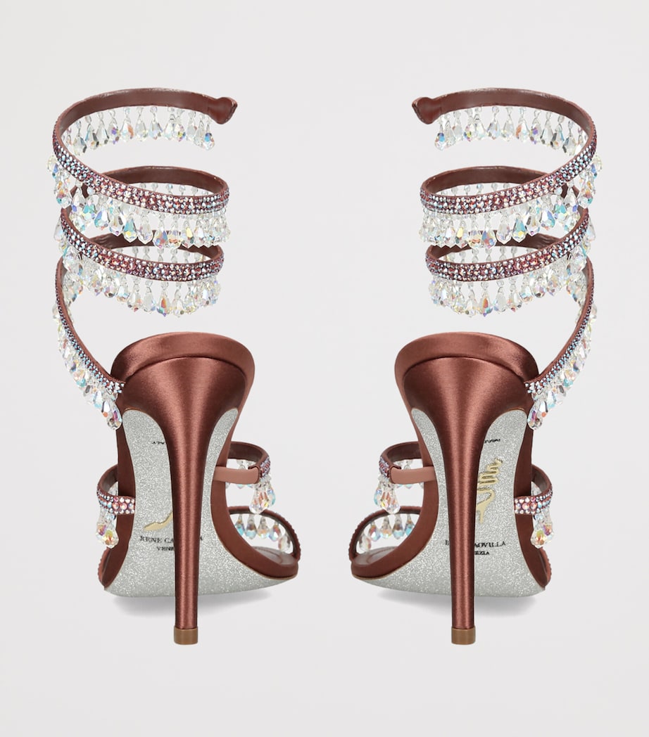 René Caovilla Embellished Chandelier Sandals 105 Brown/oth Image 4