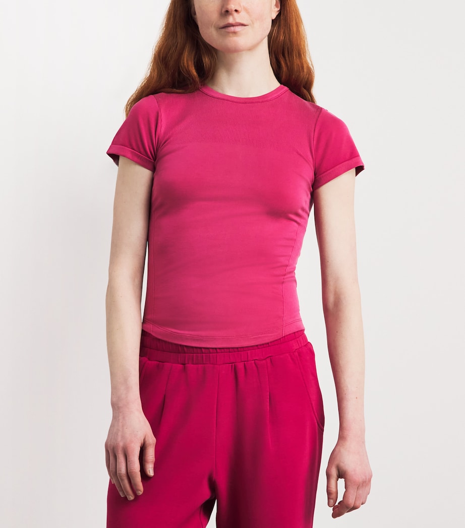 Varley Womens Casper Seamless T-Shirt Rich Raspberry Image 4