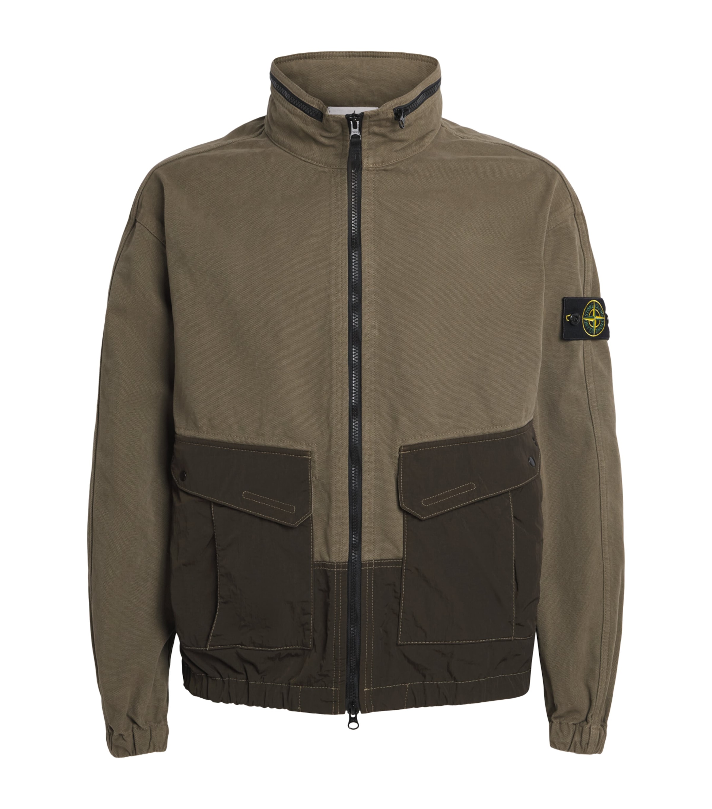 Stone Island Mens Nylon Technical Compass Jacket Image 1