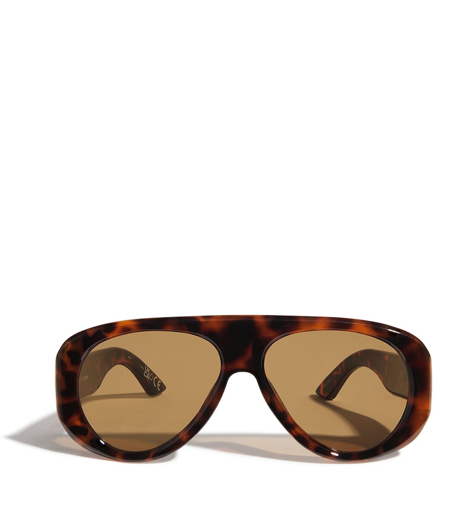 Le Specs Dream Boat Aviator Sunglasses Tortoise/brown Mono Image 1