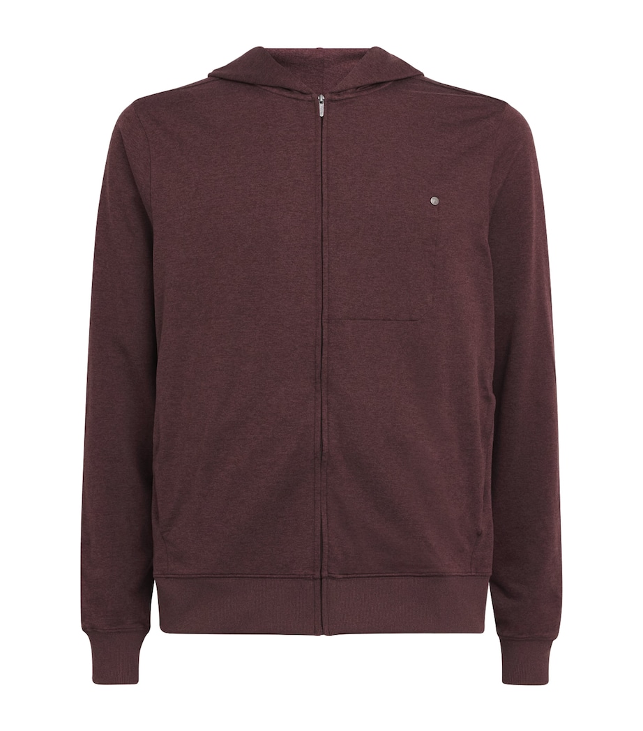 VUORI Mens Ponto Zip-Up Hoodie Boh Boysenberry Image 1