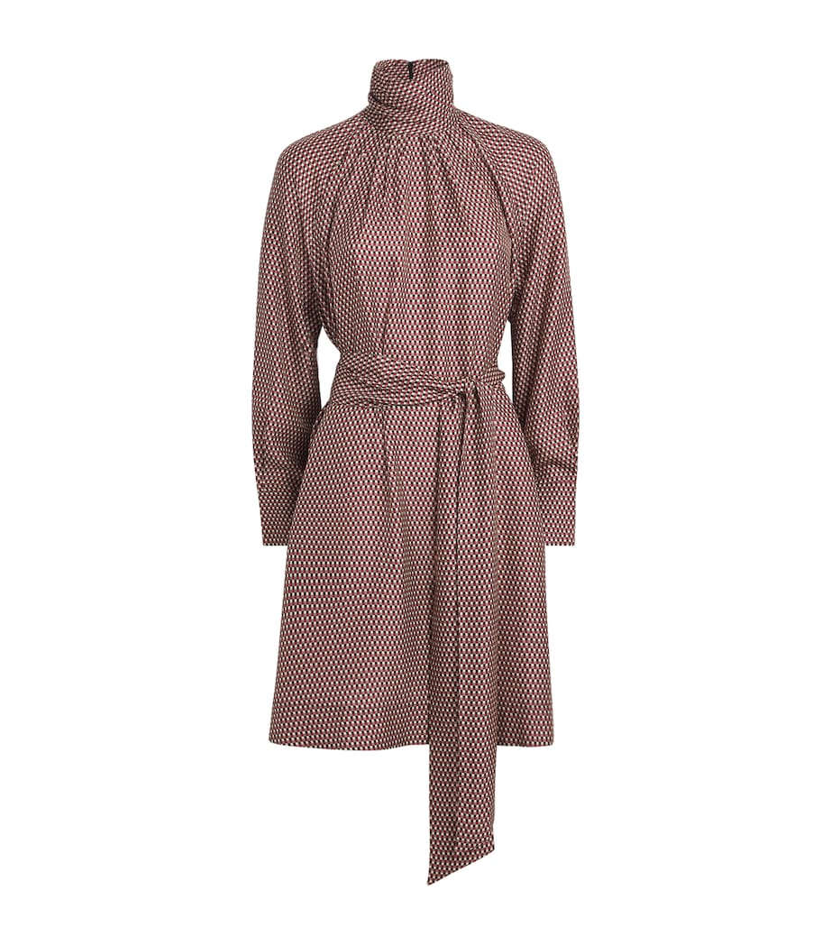 Check Print Agata Mini Dress RUBY COMBO Image 1