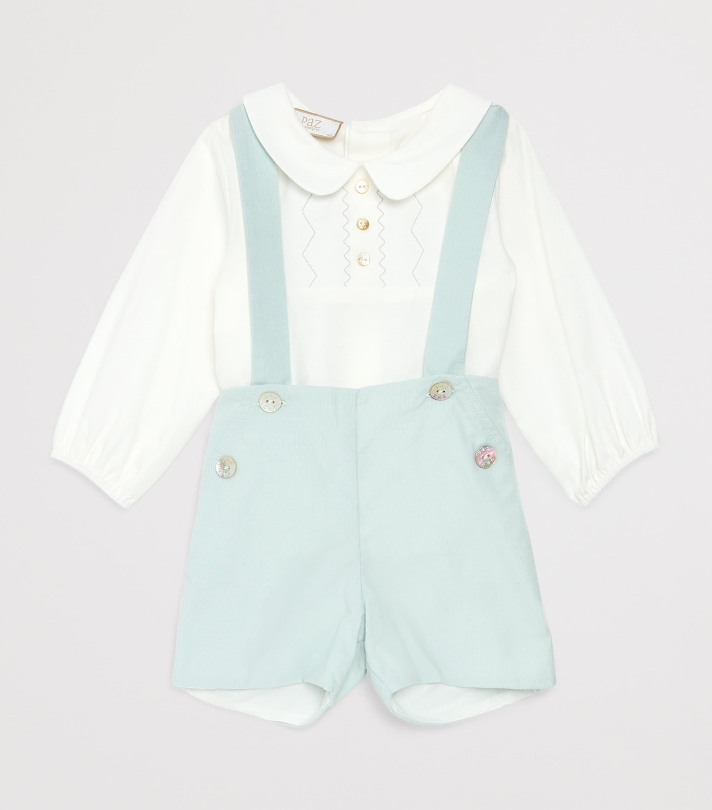 Paz Rodriguez Cotton Blouse and Shorts Set (12 Months) Detalles Image 3