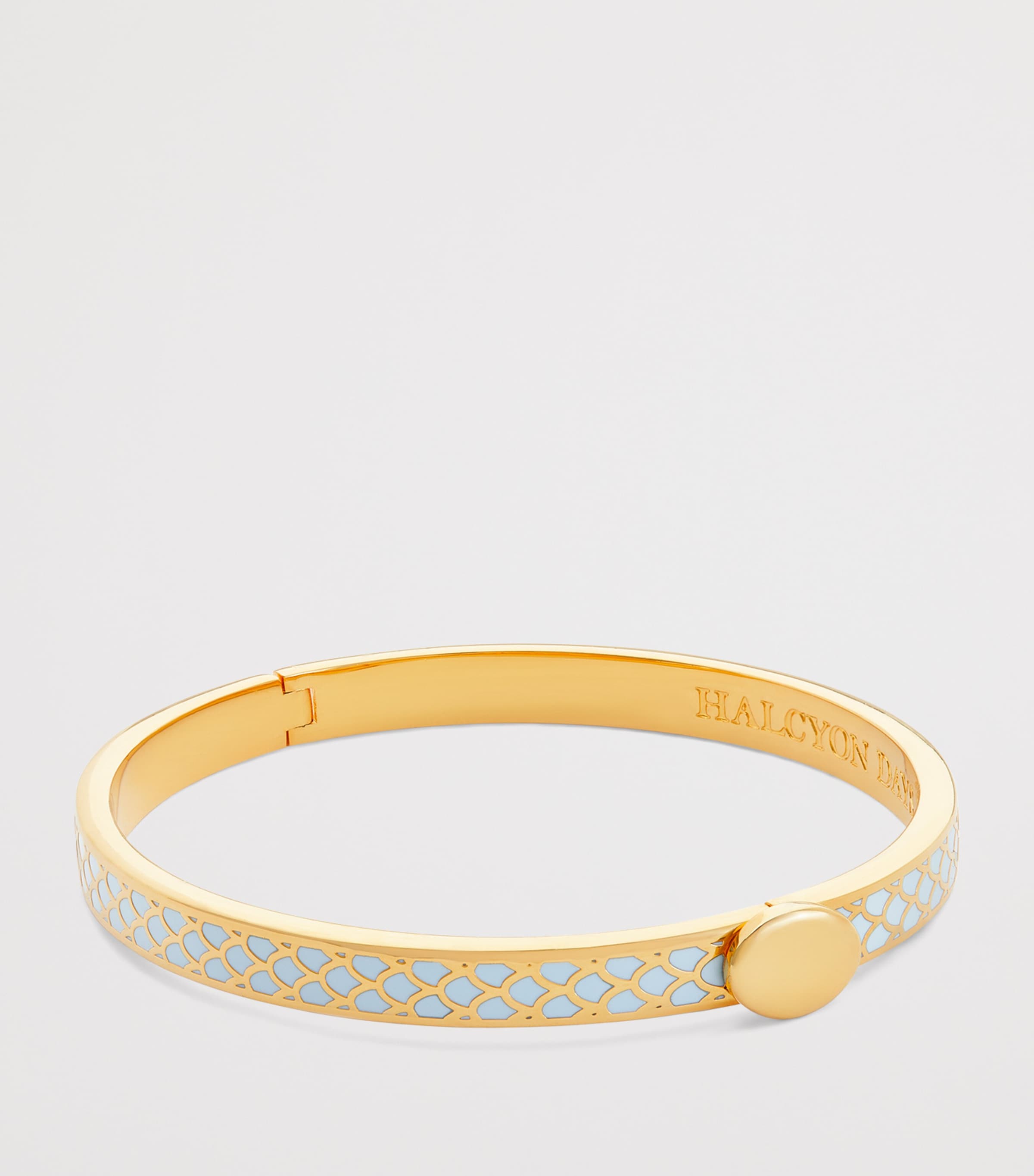 Halcyon Days Gold-Plated Salamander Bangle Forget Me Not/gld Image 2