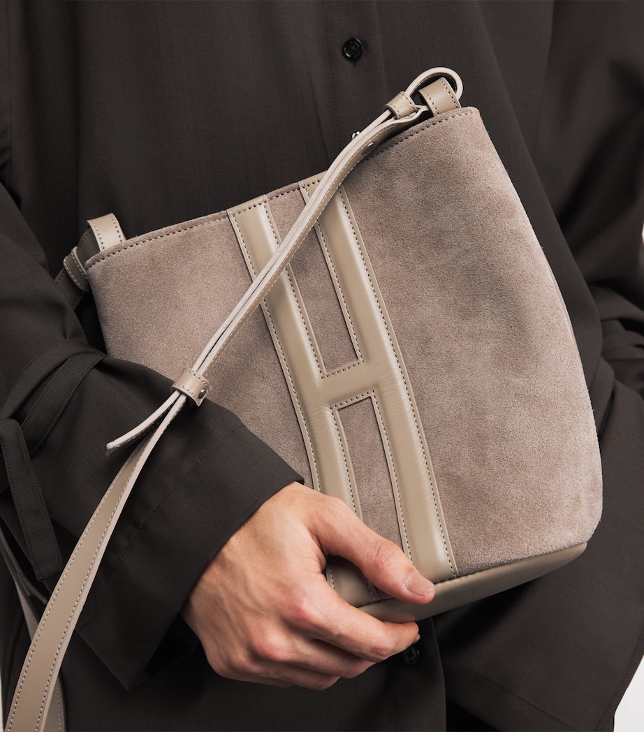 Suede H Cross-Body Bag NEUTRAL Image 2