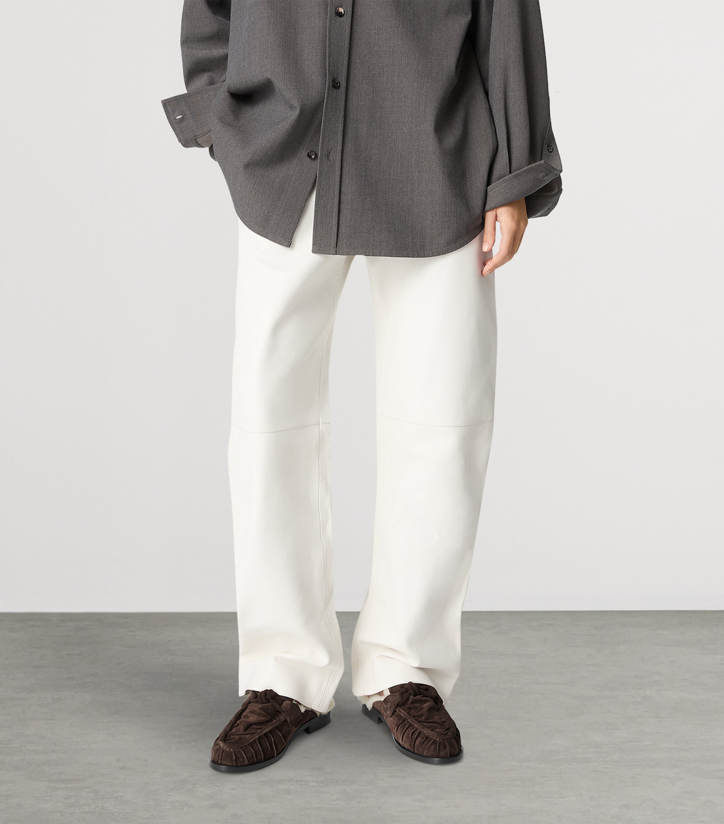 Suede-Shearling Astaire Mules 2186 Image 2