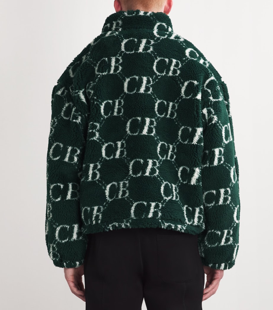 Monogram Fleece Jacket FOREST GREEN 610 Image 4