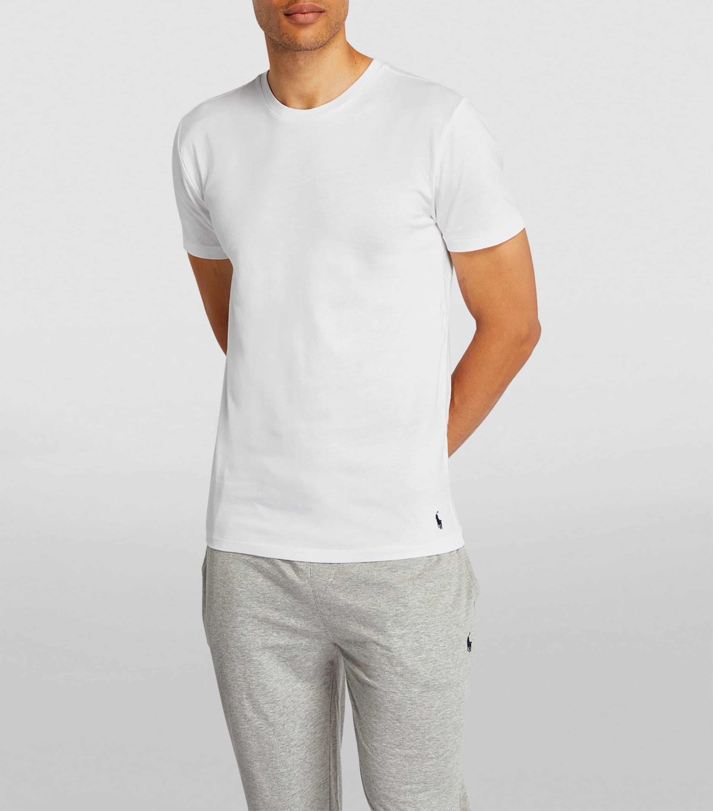 Cotton Classic T-Shirts (Set of 3) WHITE/BLACK/HTHR Image 3