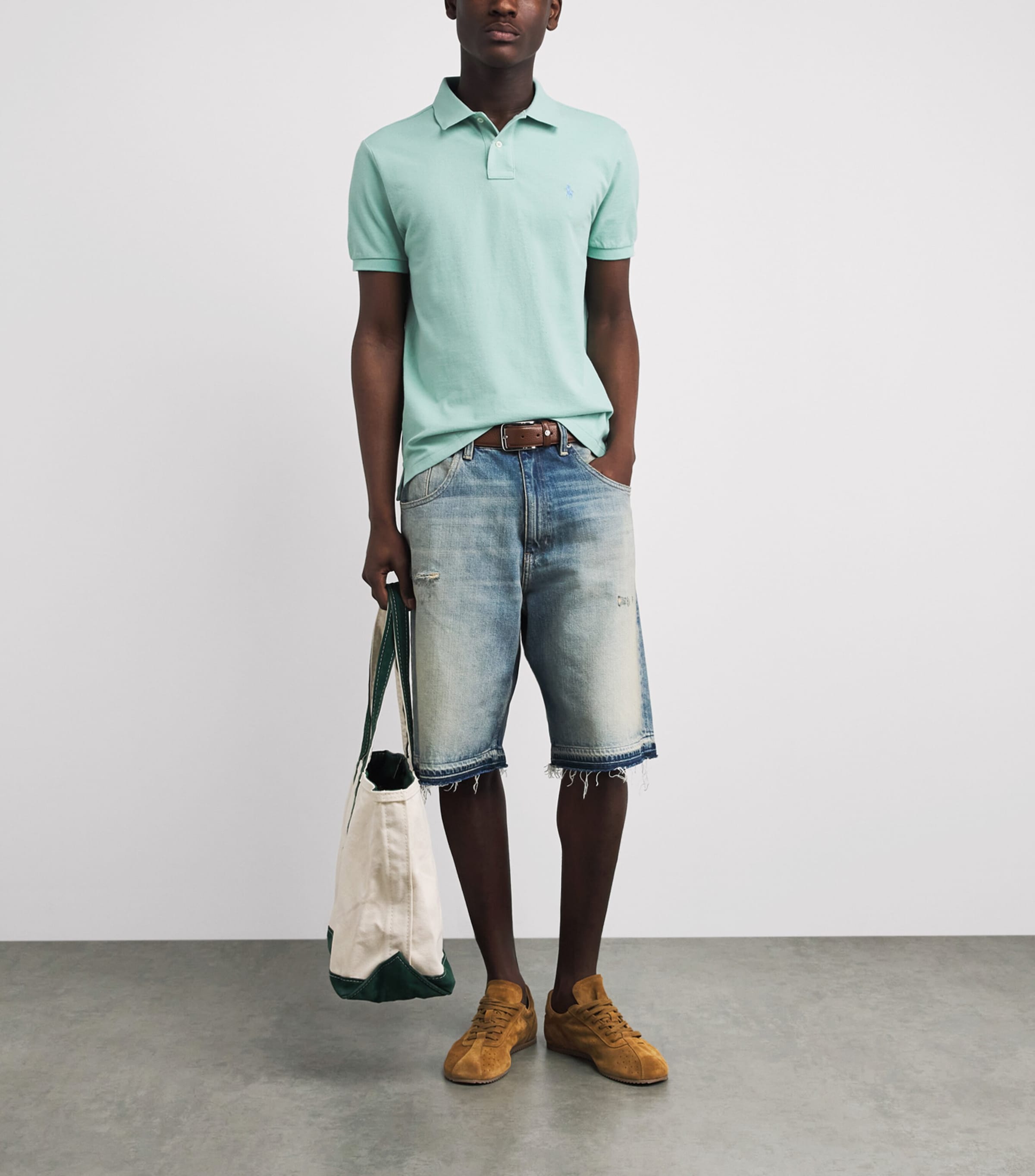 Polo Ralph Lauren Mens Cotton Mesh Custom-Fit Polo Shirt Image 2