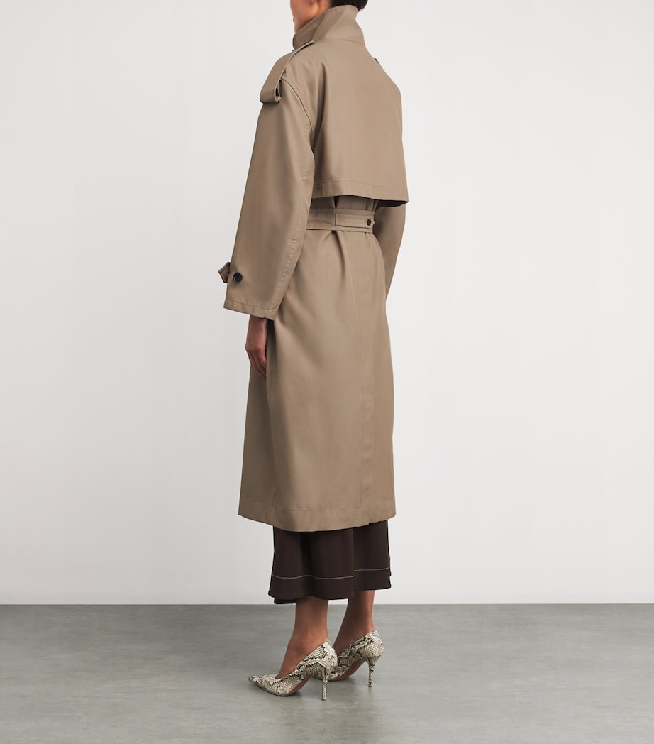 Twill Favi Trench Coat DKHAI-DK KHAKI (DK-BR) Image 4