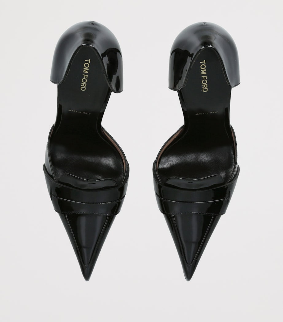 Leather Eva D’Orsay Pumps 105 BLACK Image 4