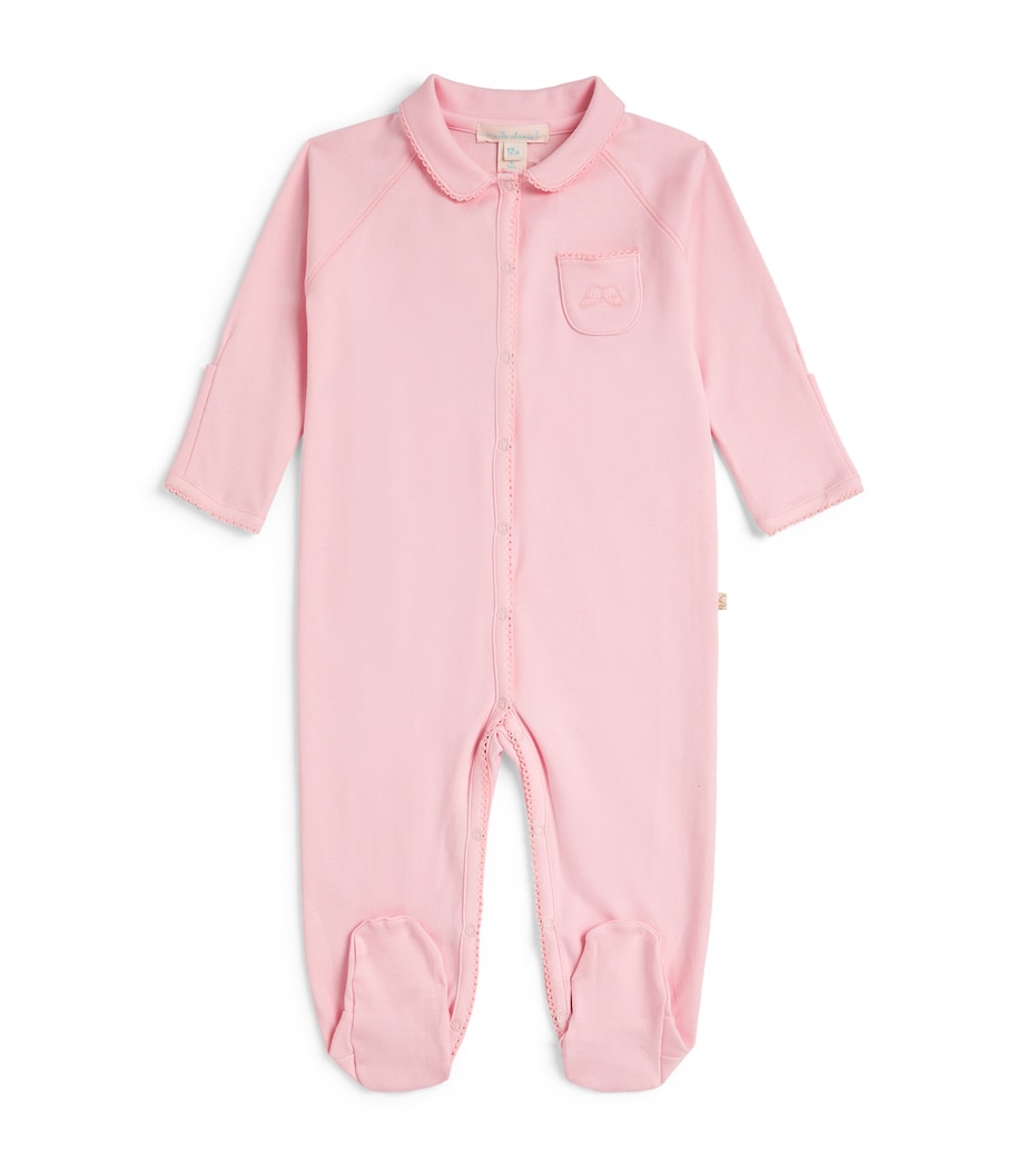 Marie-Chantal Angel Wing All-In-One with Mittens (0-12 Months) Pink Image 1