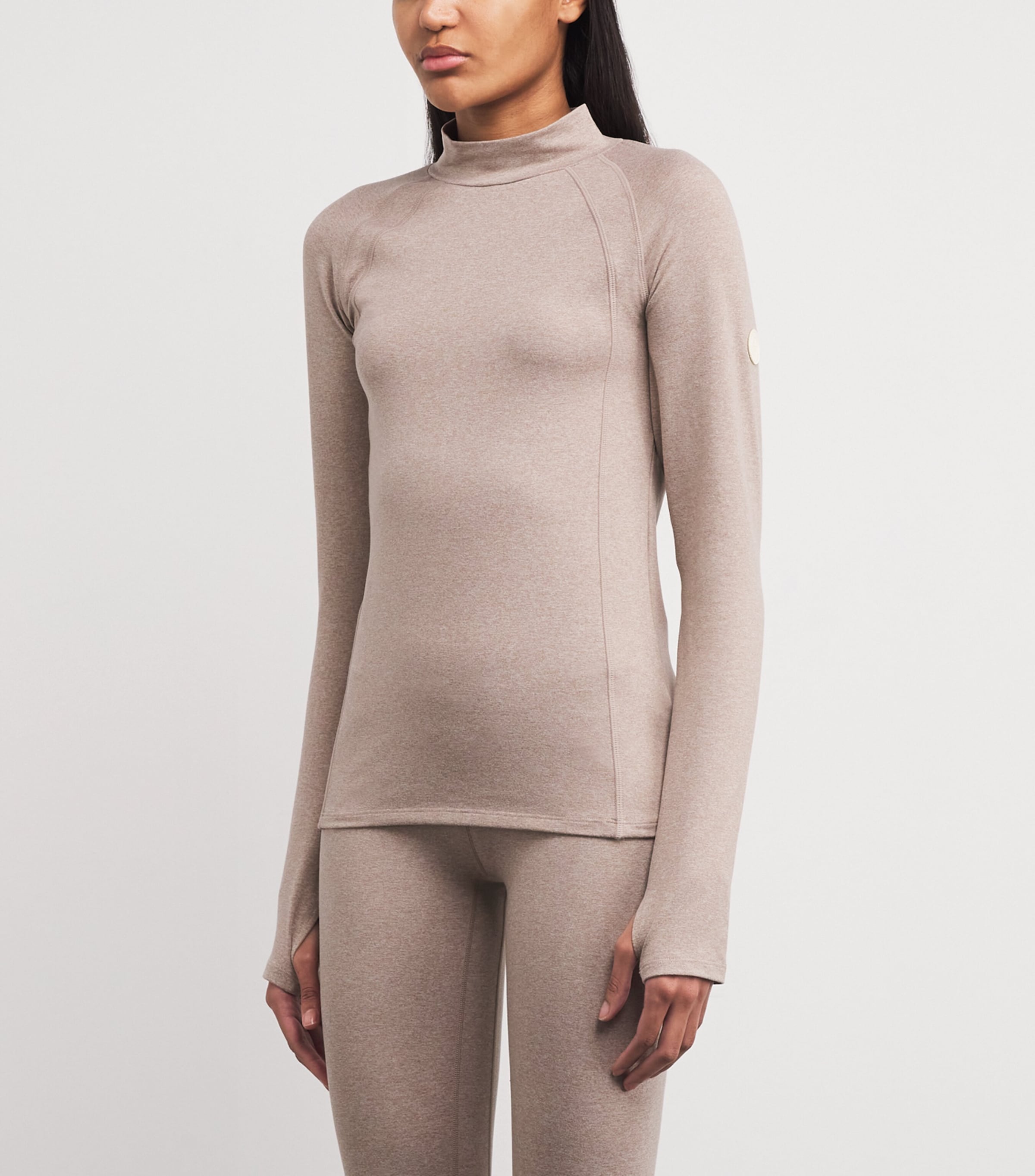 Always Warm Baselayer Top TAUPE MARL Image 3