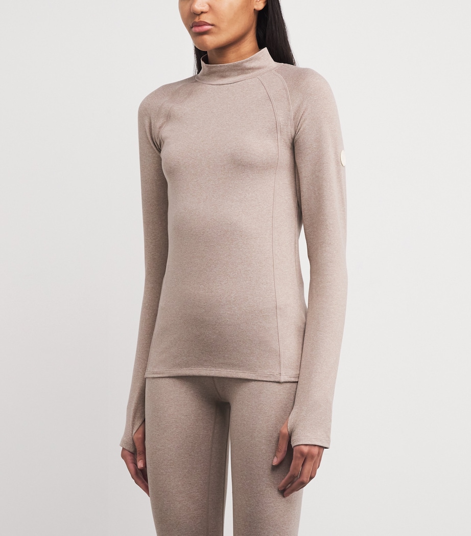 Always Warm Baselayer Top TAUPE MARL Image 3