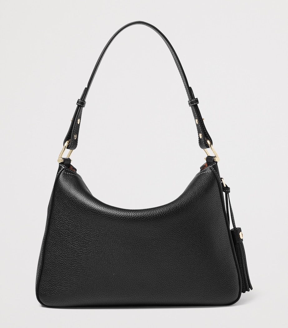 Aspinal Of London Grained Leather Ella Shoulder Bag Black Image 2