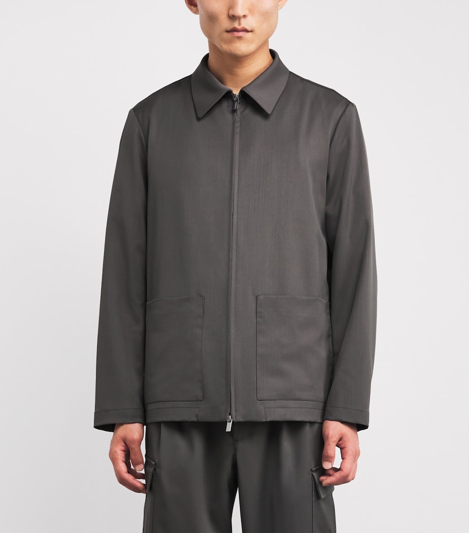 Wool-Blend Zip-Up Overshirt NOCE 260 Image 3