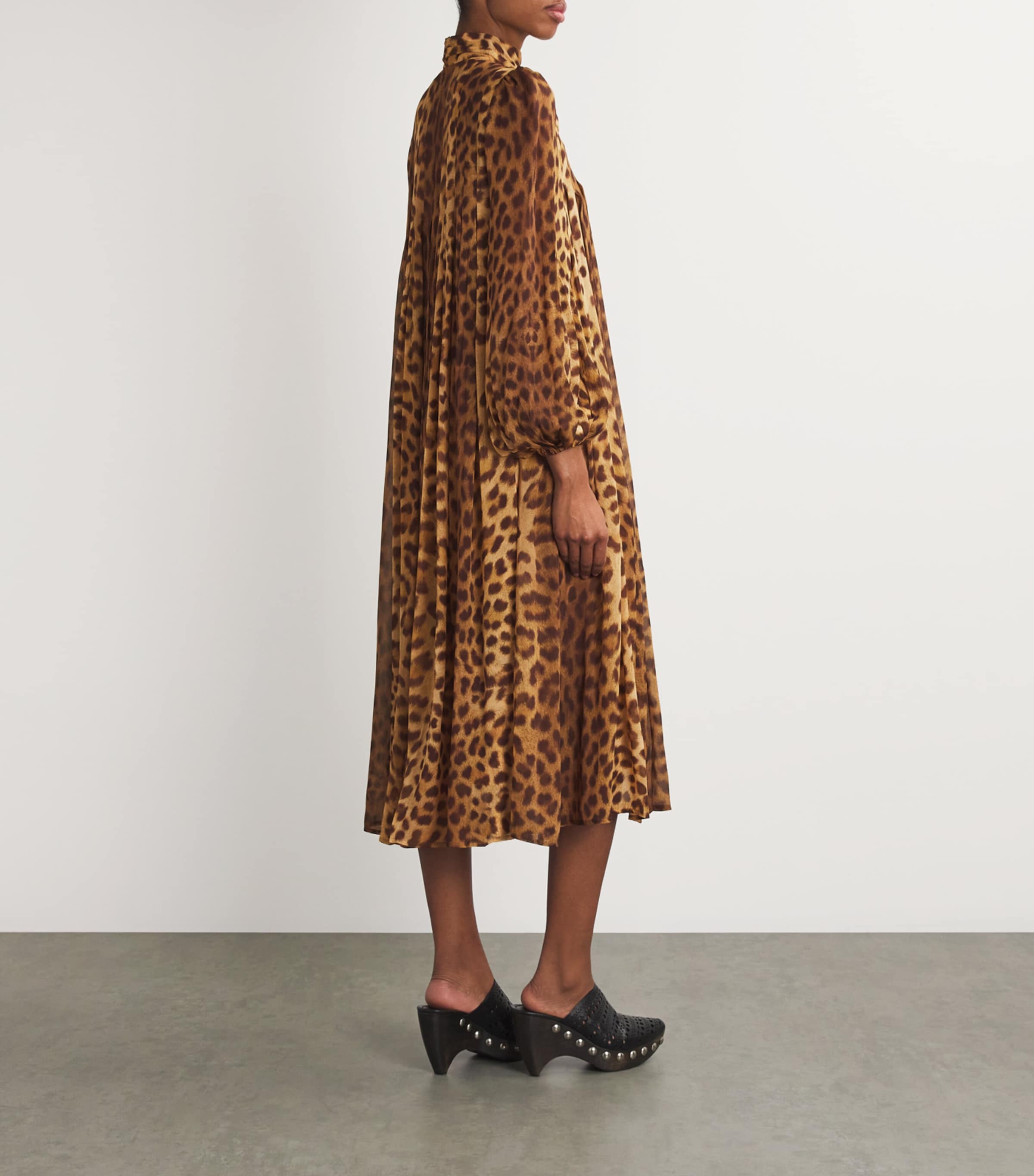 Zimmermann Multi Crush Tie-Neck Midi Dress | Harrods UK Zimmermann Multi Crush Tie-Neck Midi Dress | Harrods UK