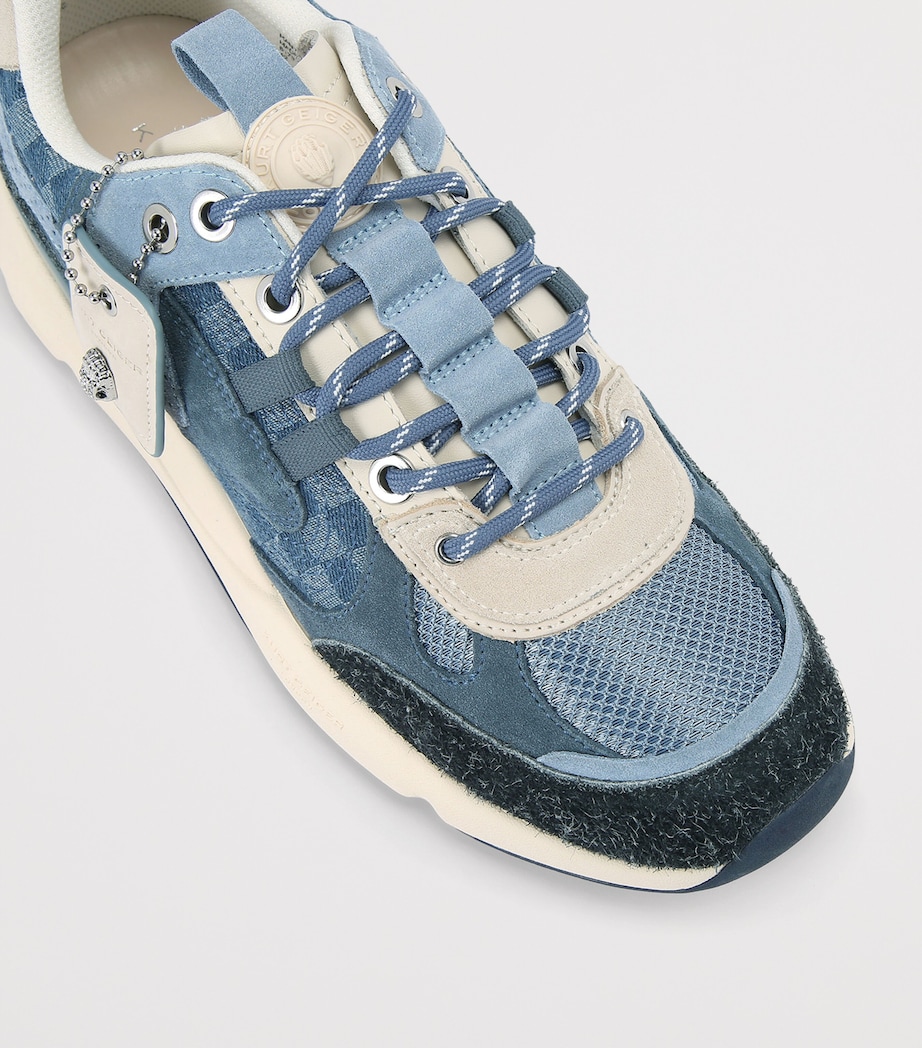 Kurt Geiger London Denim-Suede Runner Low-Top Sneakers Denim Image 2