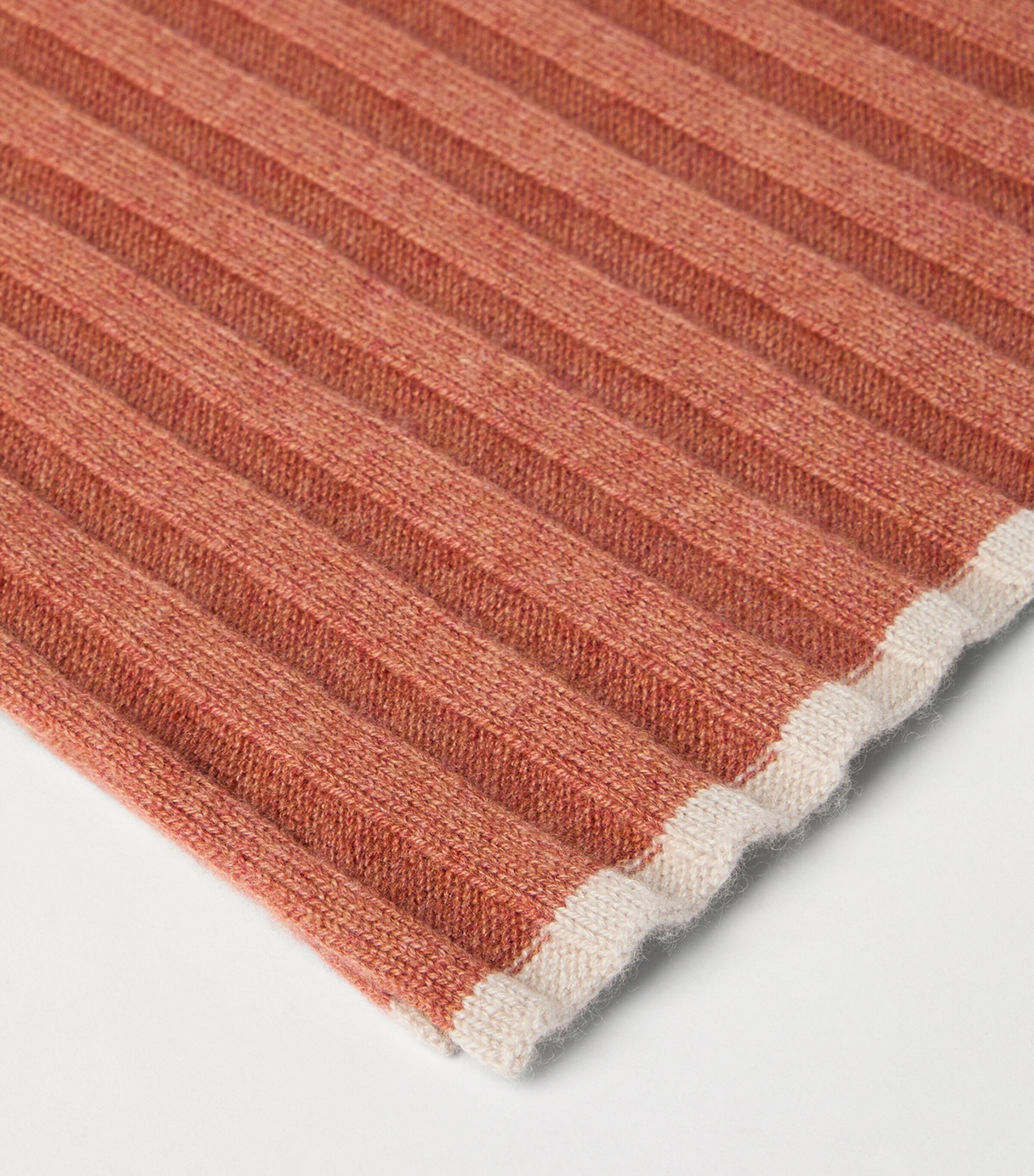 Cashmere Ribbed Scarf CLH71 Image 3