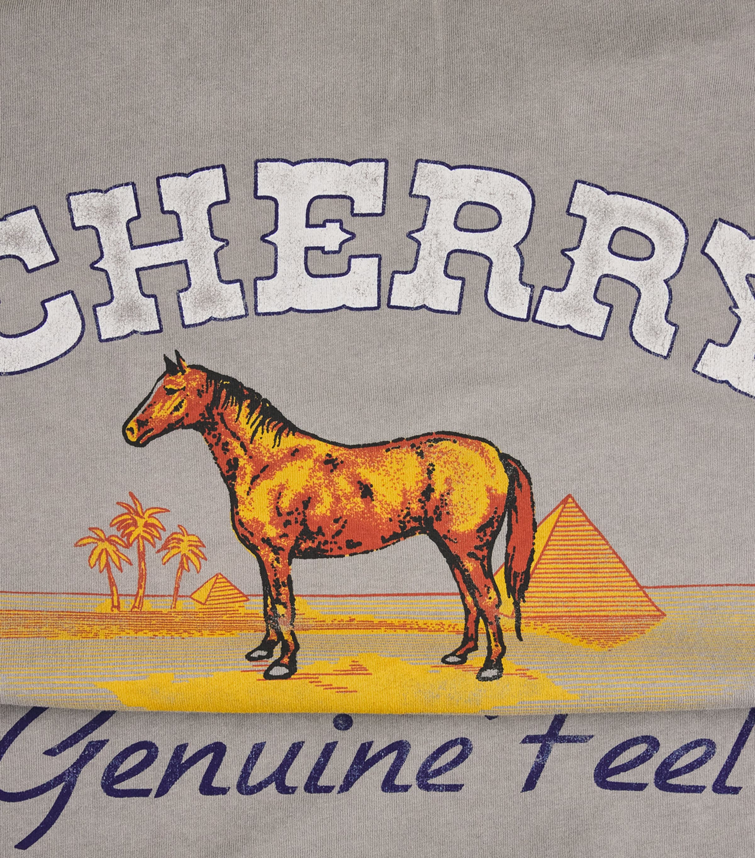 Cherry Los Angeles Mens Cotton Palamino Pocket T-Shirt Light Charcoal Image 6