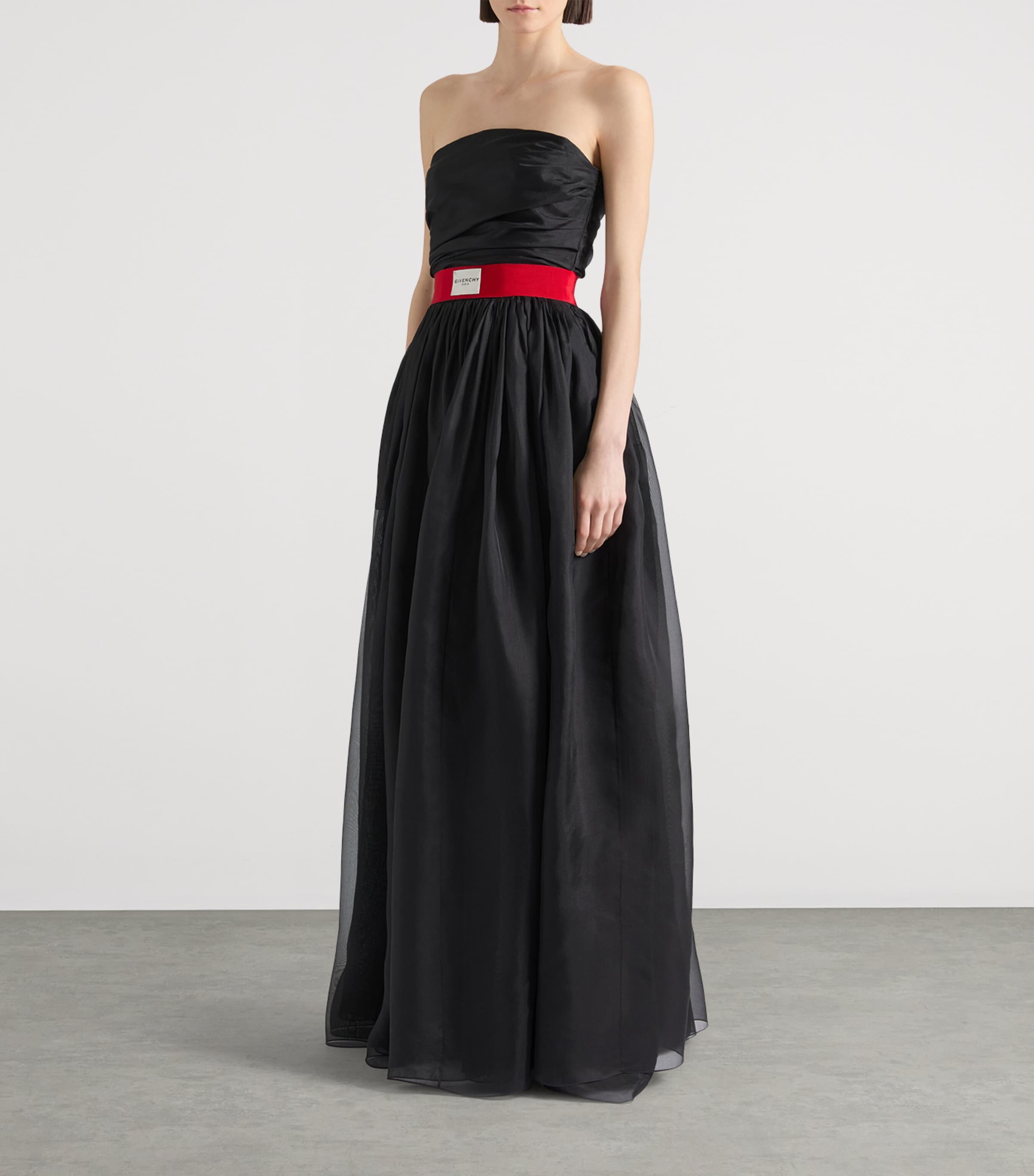 Bustier Maxi Dress BLACK Image 4