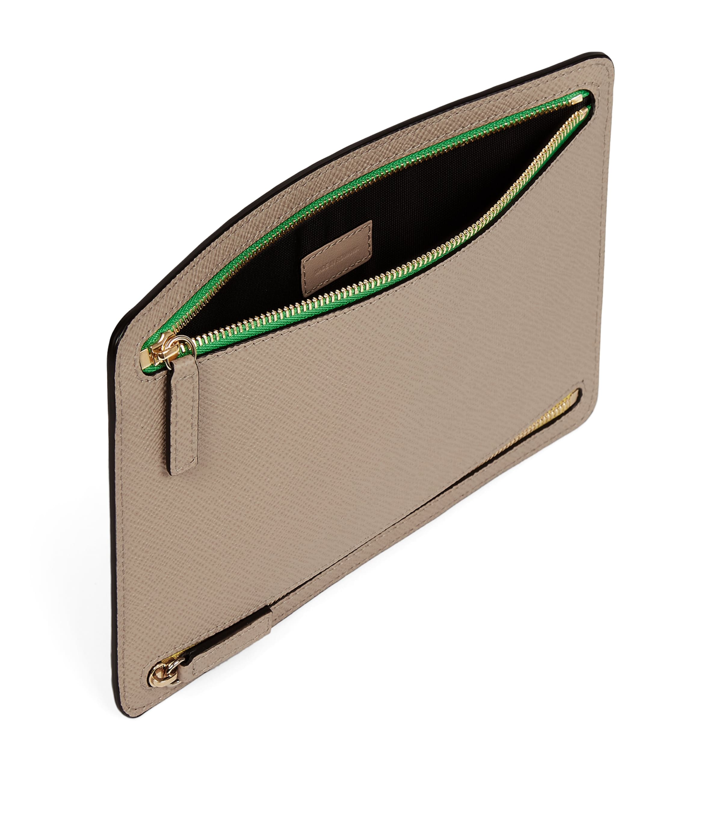Smythson Panama Leather Multi-Zip Wallet | Harrods UK