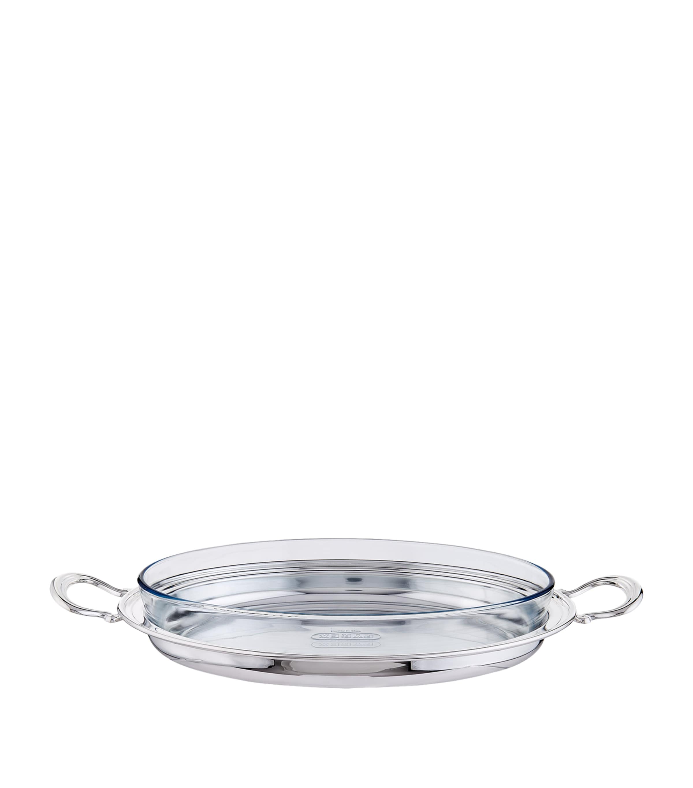 Silver Plated Georgian Oval Serving Dish (25 x 33cm) SILVER Image 3