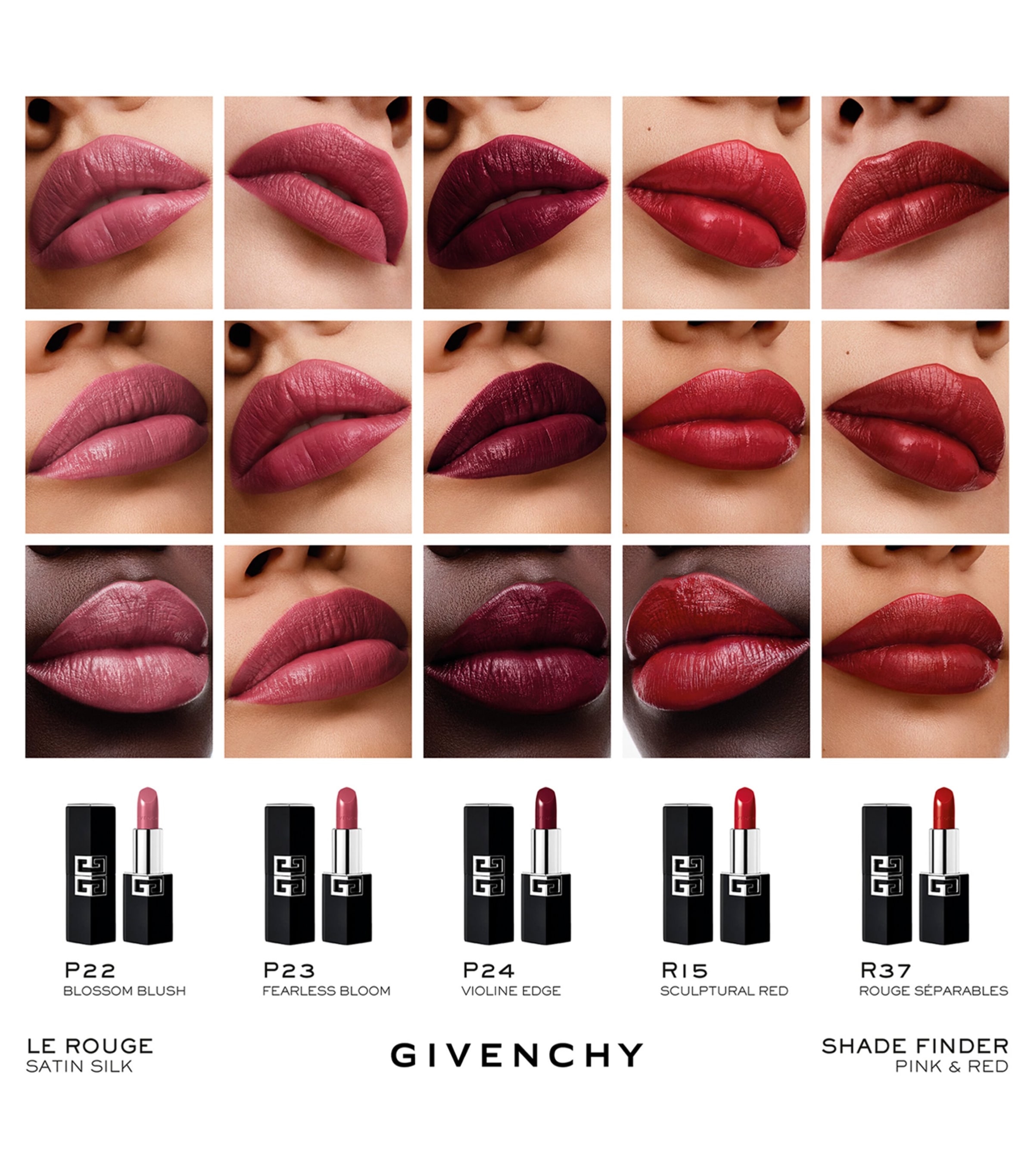 Givenchy Le Rouge Satin Silk High-Definition Lipstick Blossom Blush Image 2