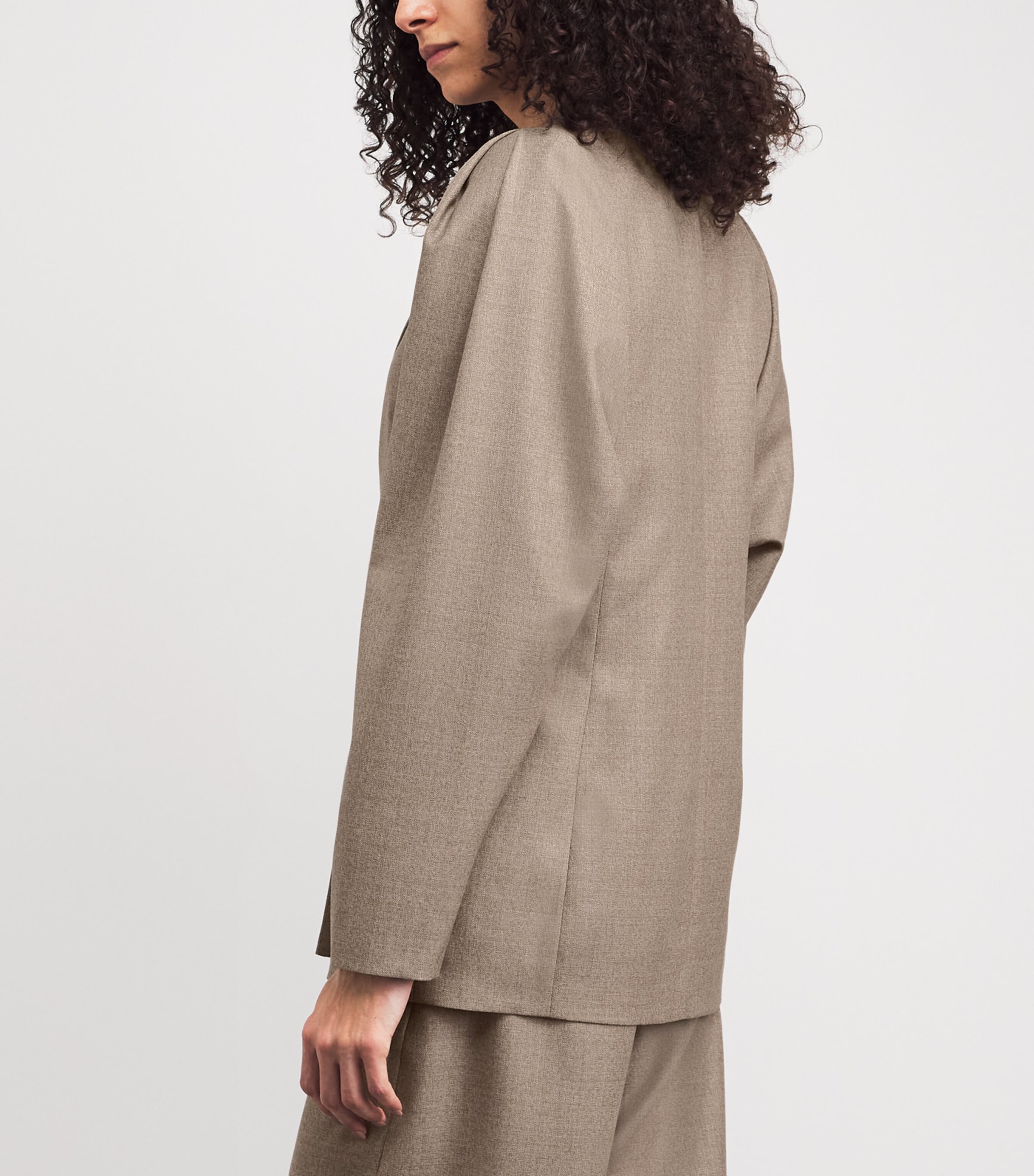 Wool Blazer 0106 DARK CAMEL Image 5