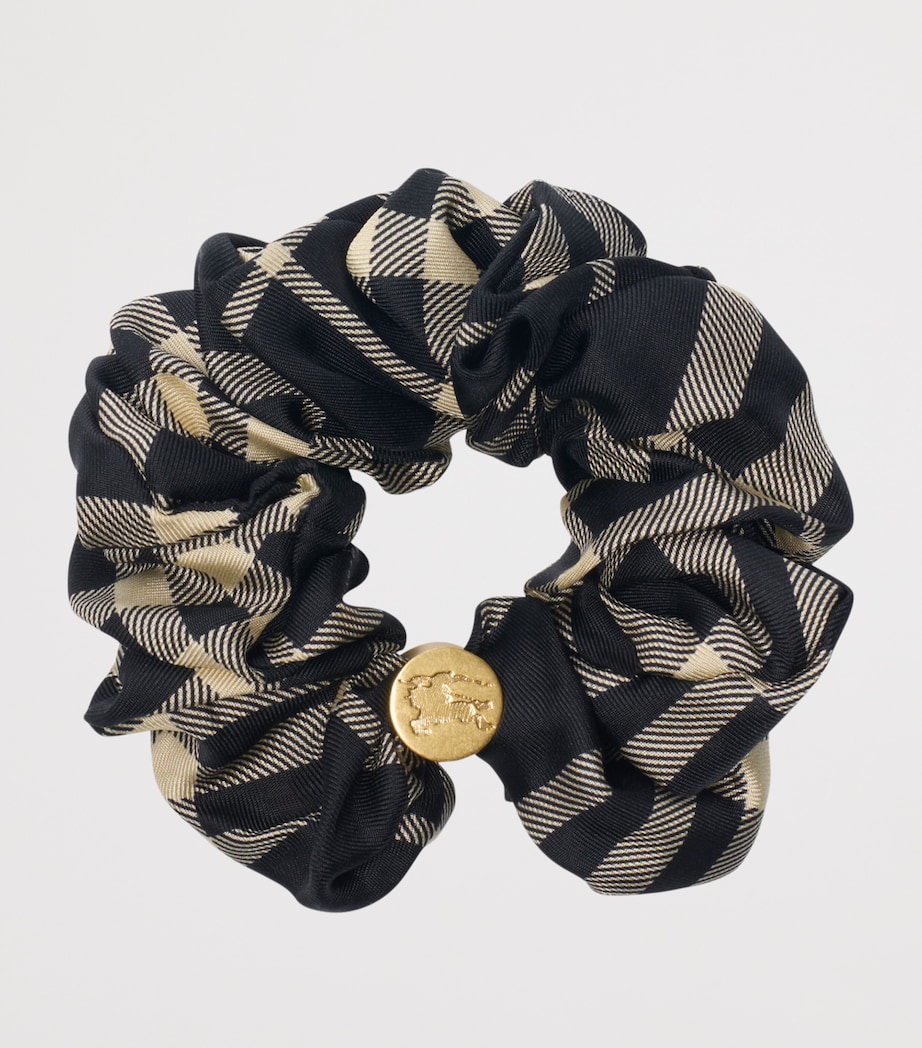 Silk Check Scrunchie BLACKCALICO IP CHK Image 2