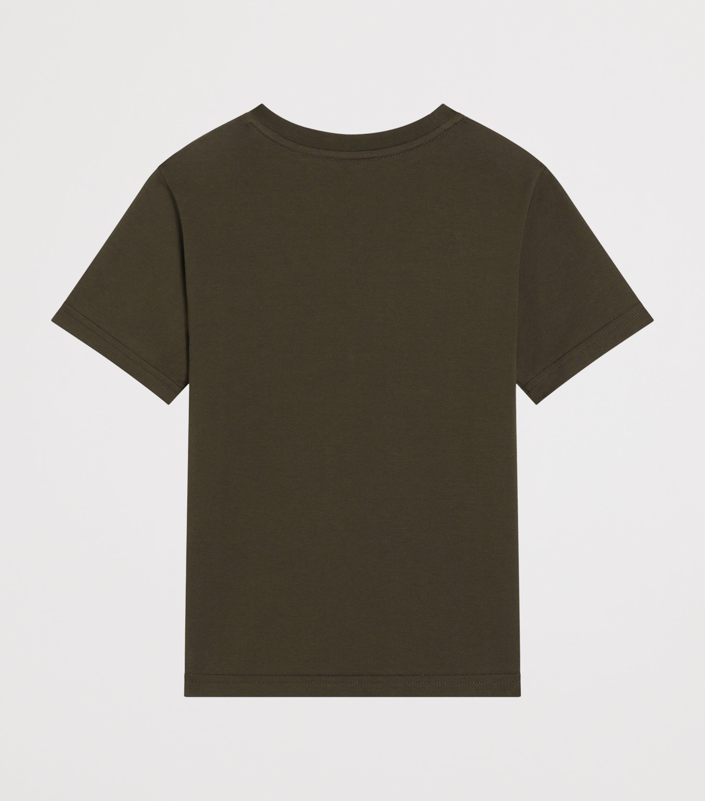 Dolce&Gabbana Kids Cotton Logo T-Shirt (8-12+ Years) Dark Mud Grey Image 2