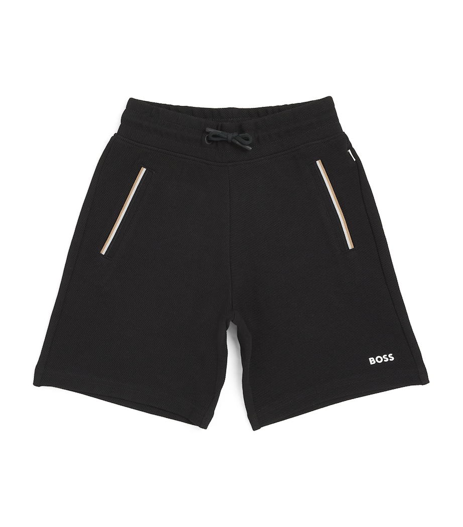 BOSS Kidswear Cotton-Blend Bermuda Logo Shorts (4-16 Years) Image 1