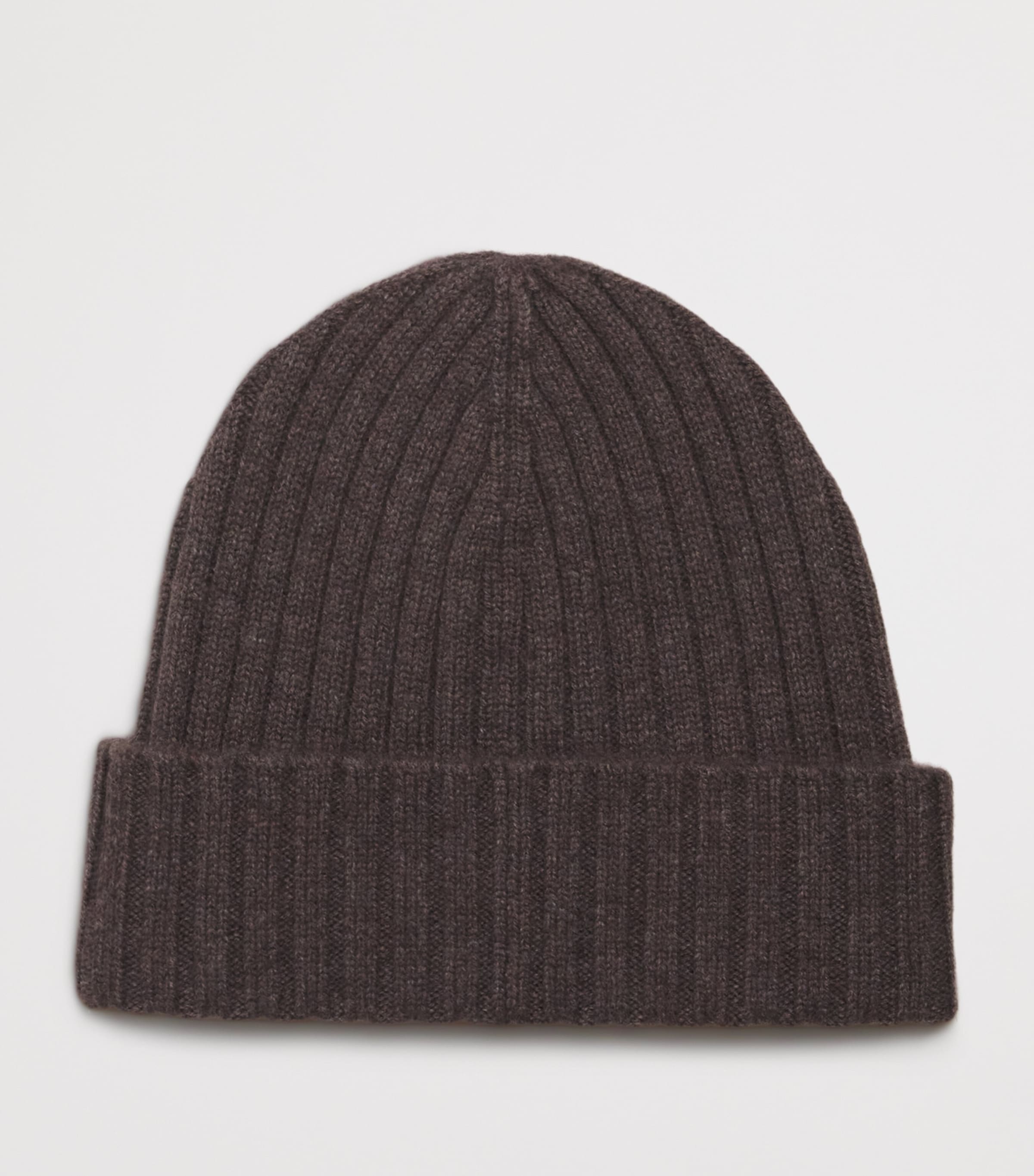 Cashmere-Wool Logo Beanie 3984 TOFFEE Image 2
