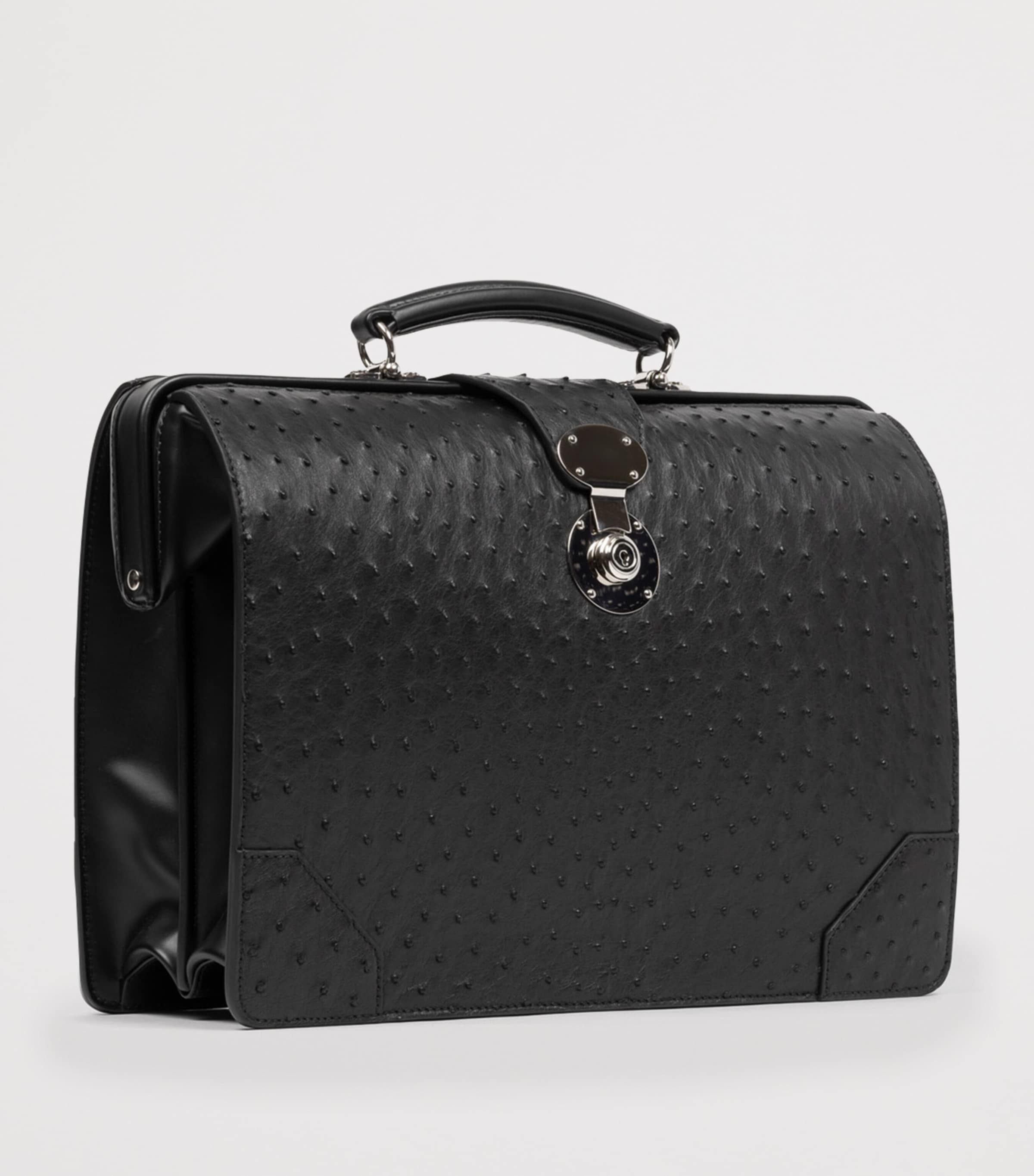 Leather Whitehall Briefcase BLACK Image 2