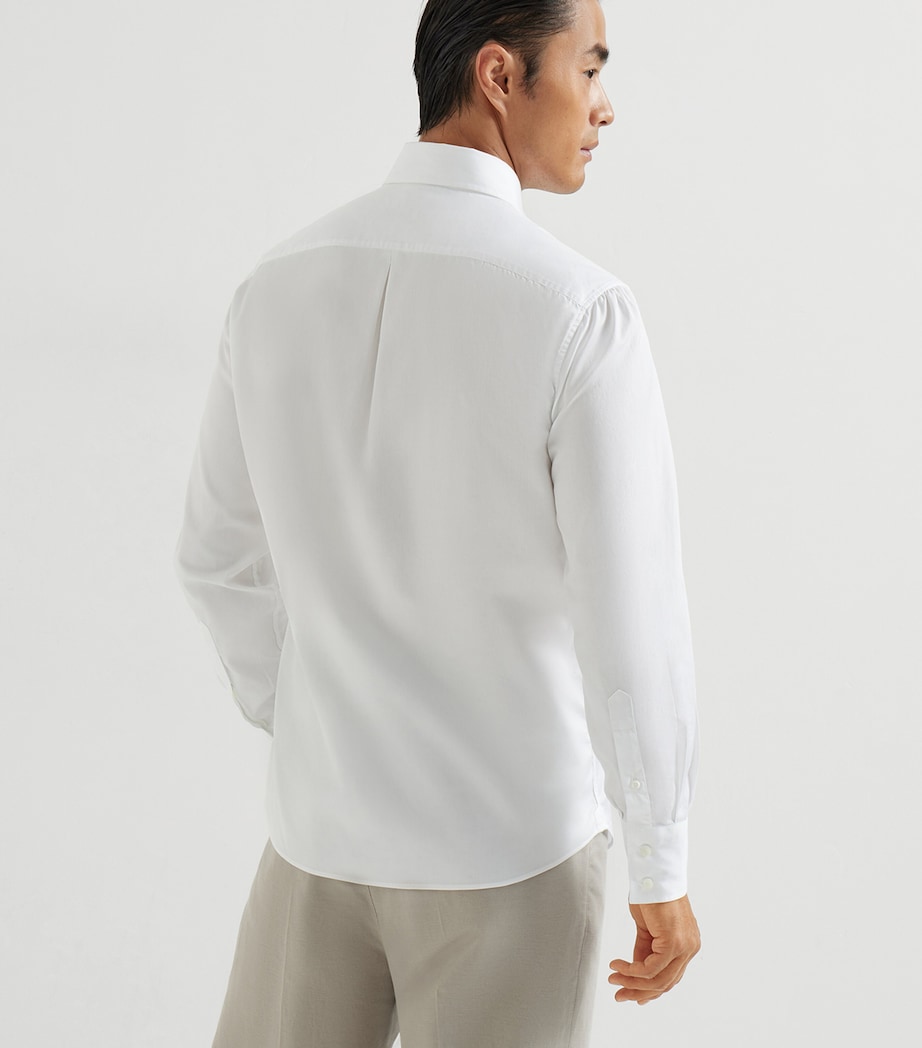 Brunello Cucinelli Mens Cotton Slim Shirt Image 5