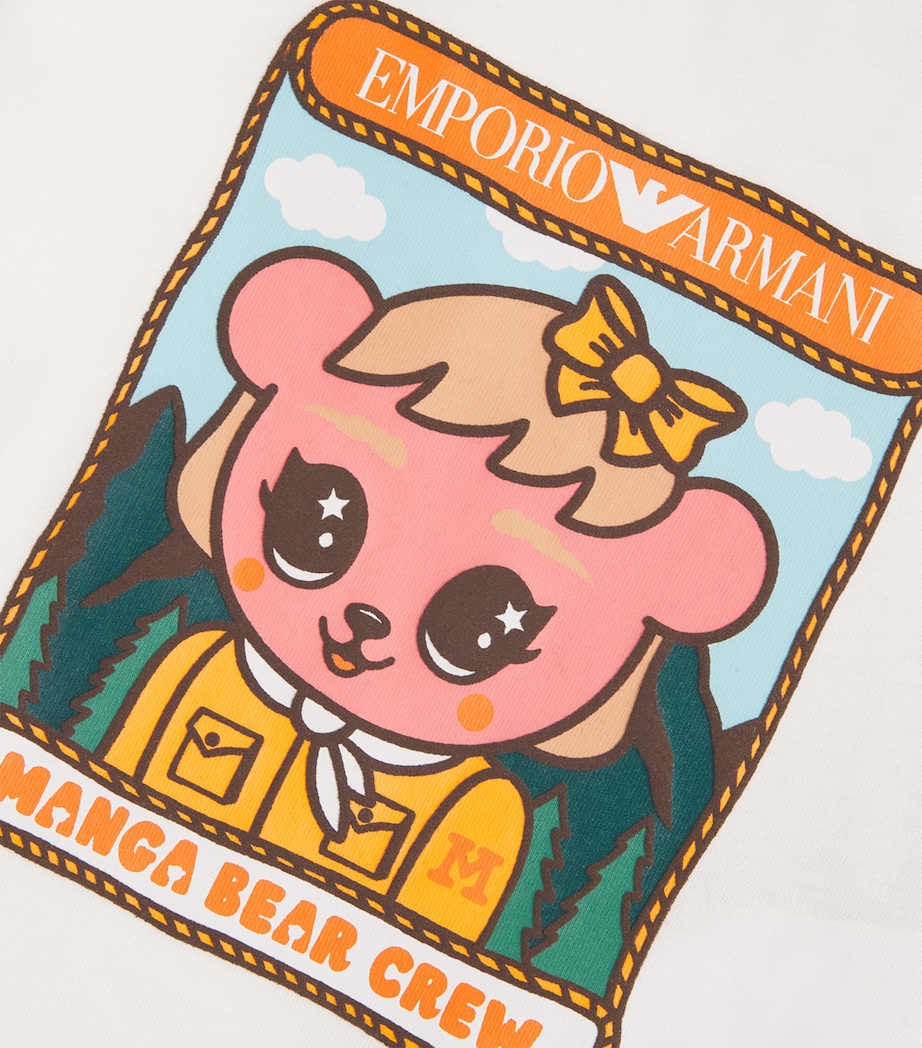 Cotton Manga Bear Crew T-Shirt (6-36 Months) U0003 OFF WHITE Image 3