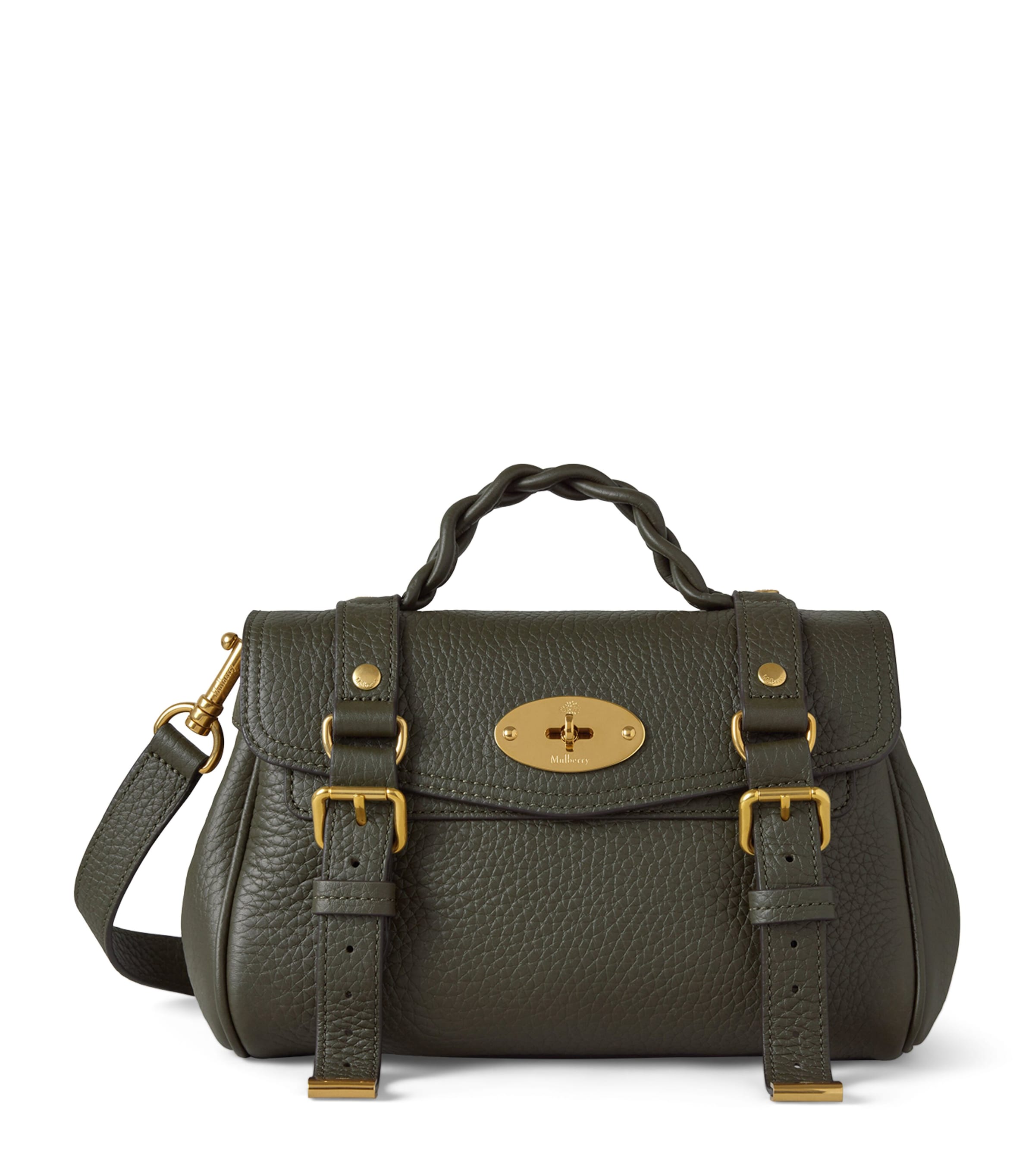 Mulberry Mini Leather Alexa Cross-body Bag In Green