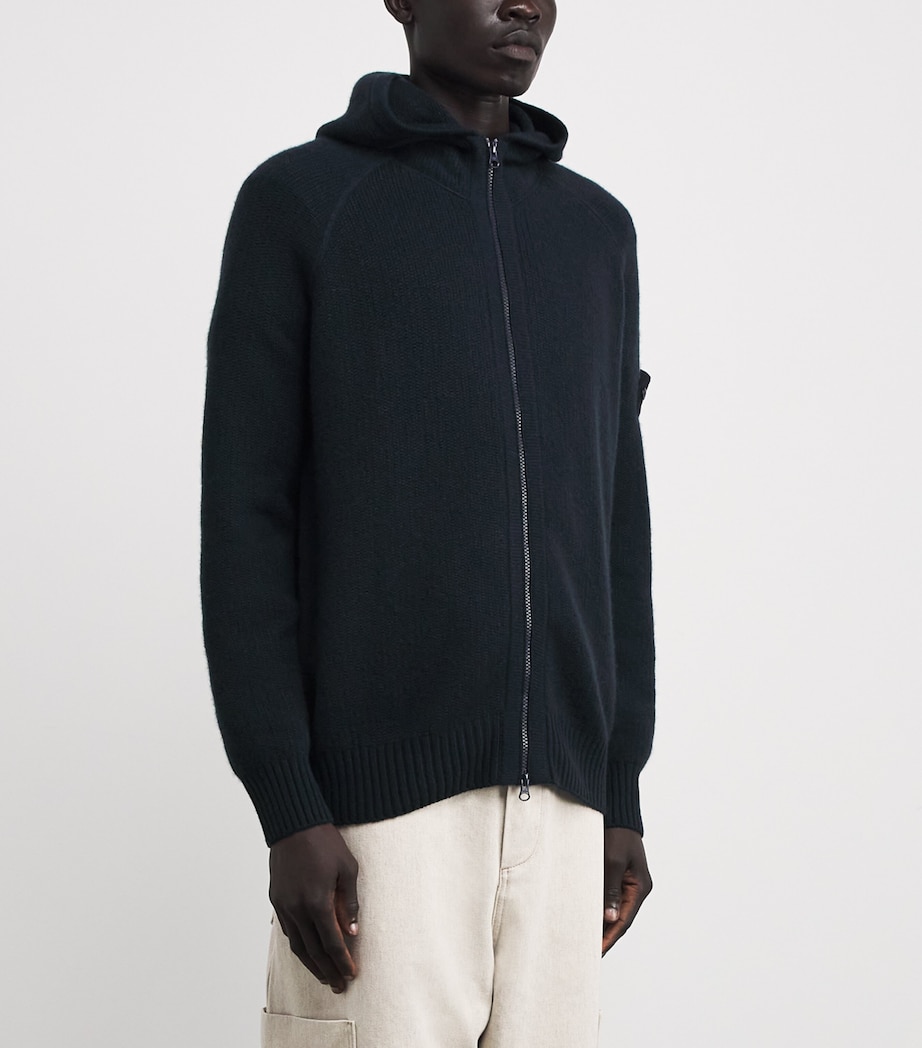 Cashmere Zip-Up Ghost Hoodie V0020 Image 3