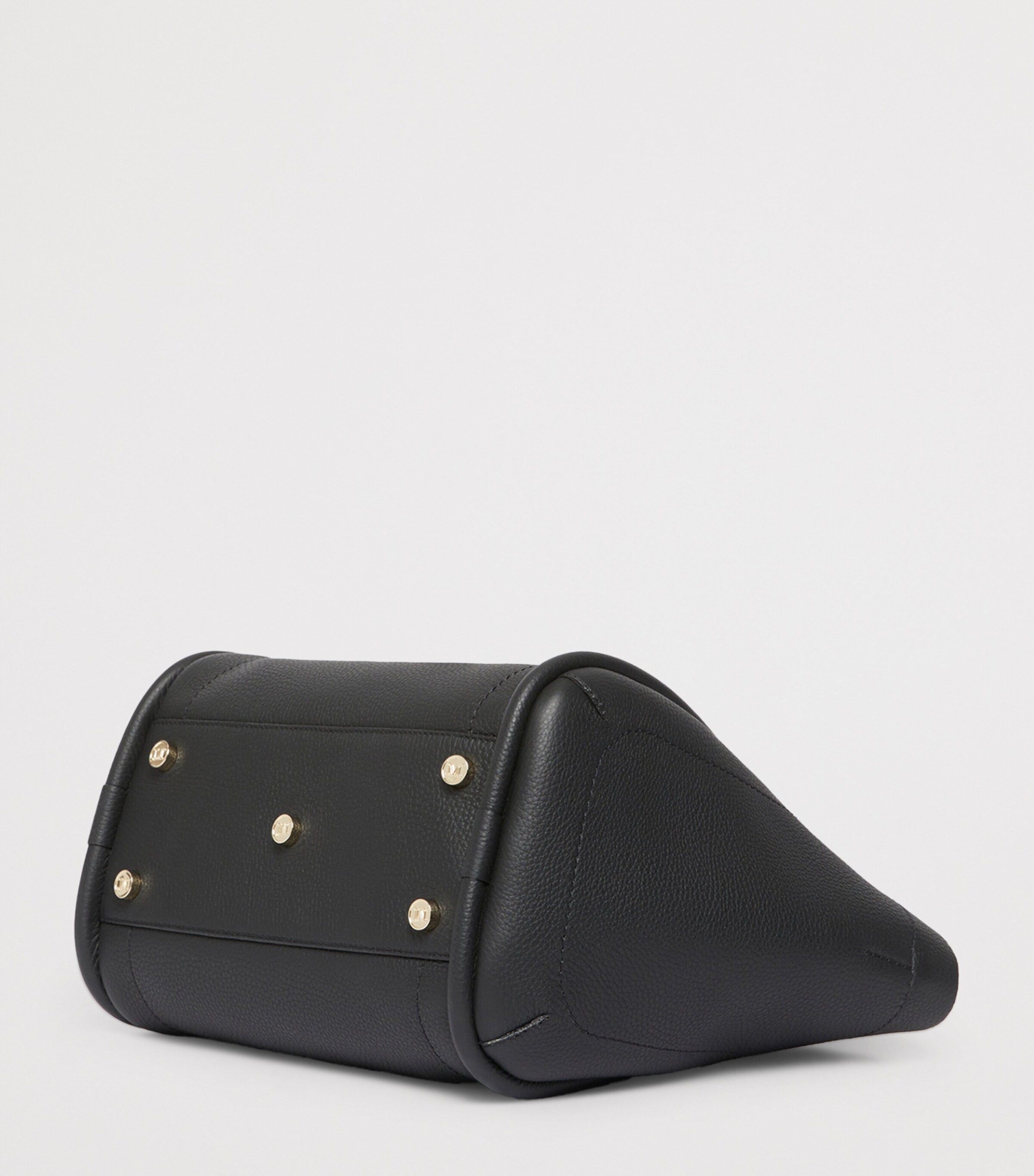 Max Mara Small Leather Marine Top-Handle Bag Black Image 5
