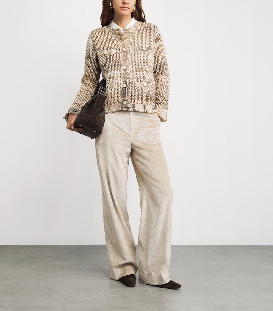 Knitted Sariyah Jacket DESERT KHAKI MULTI Image 2
