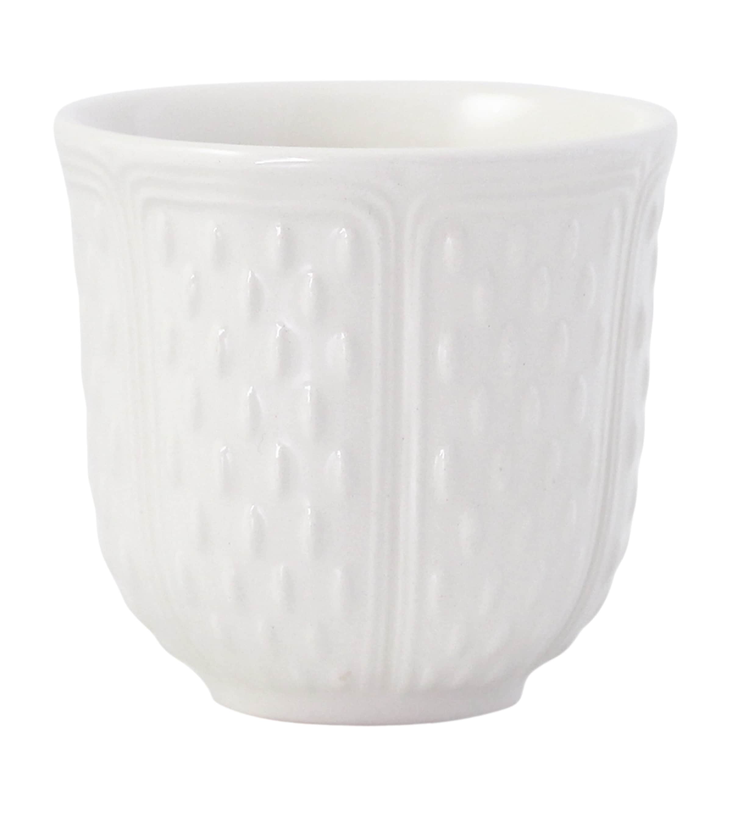 Gien Ceramic Espresso Cup (85ml) White Image 1