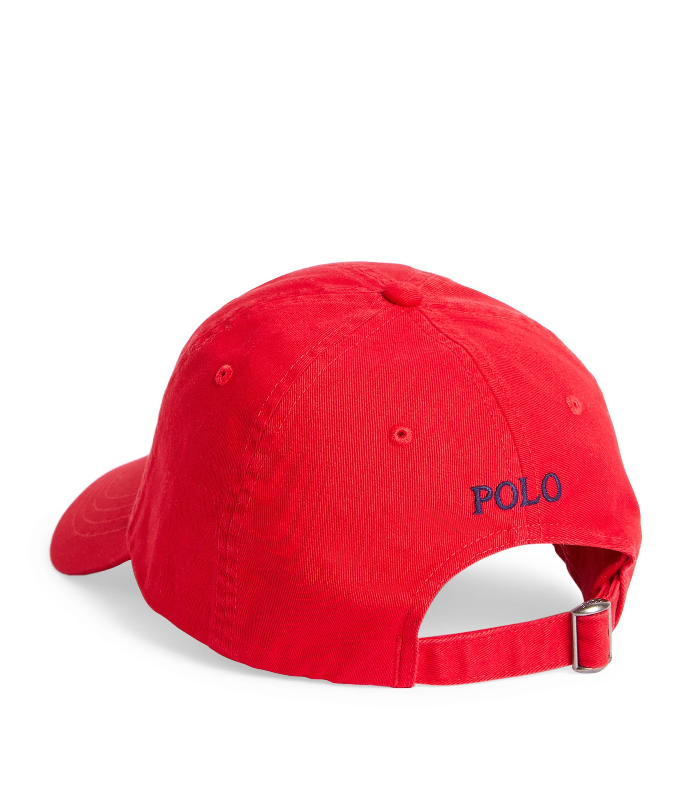 Cotton Logo Baseball Cap RL2000 RED/BLUE Image 2