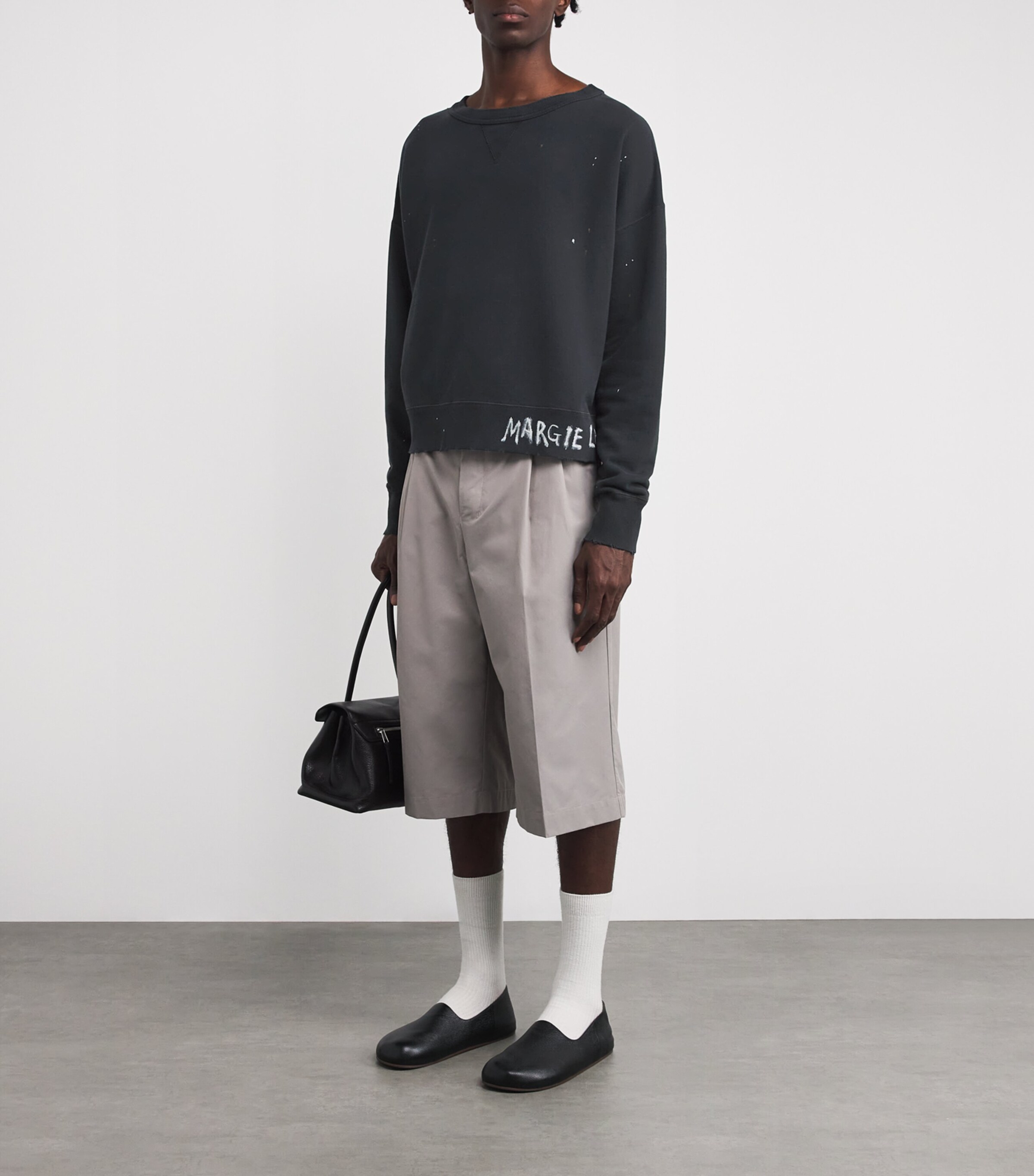 Maison Margiela Cotton Distressed Logo Sweatshirt | Harrods SA