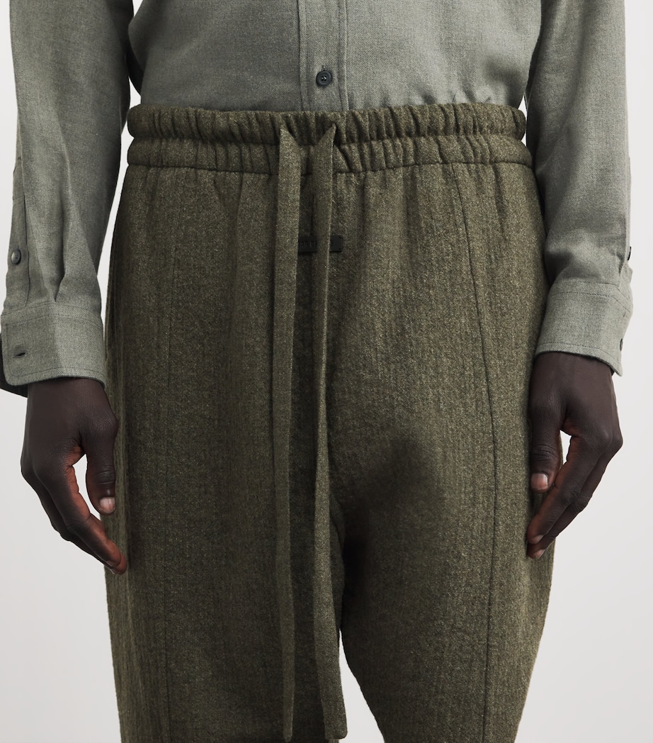 Wool-Blend Forum Trousers OFF BLACK Image 6