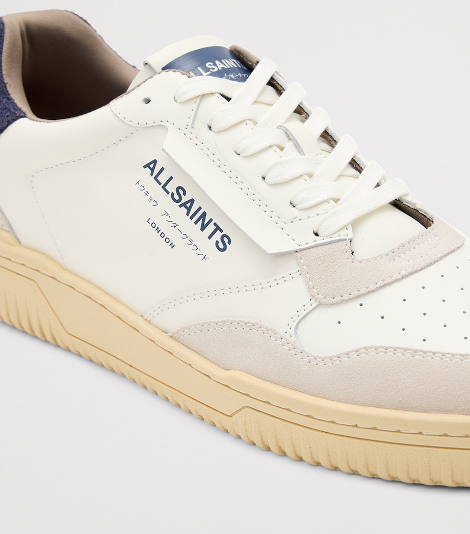 Leather Regan Sneakers WHITE/BLUE Image 5
