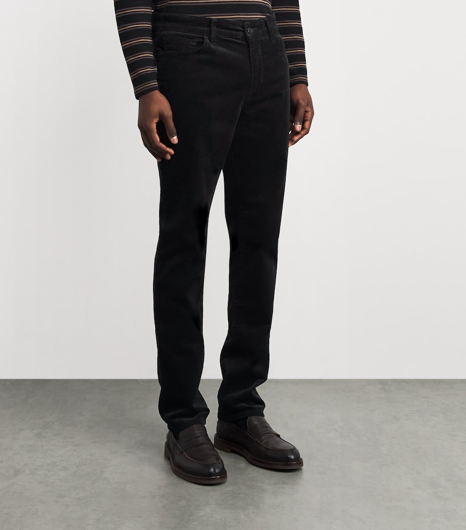 Stretch-Cotton Corduroy Slim Dylan Trousers 403CBL COASTAL Image 3