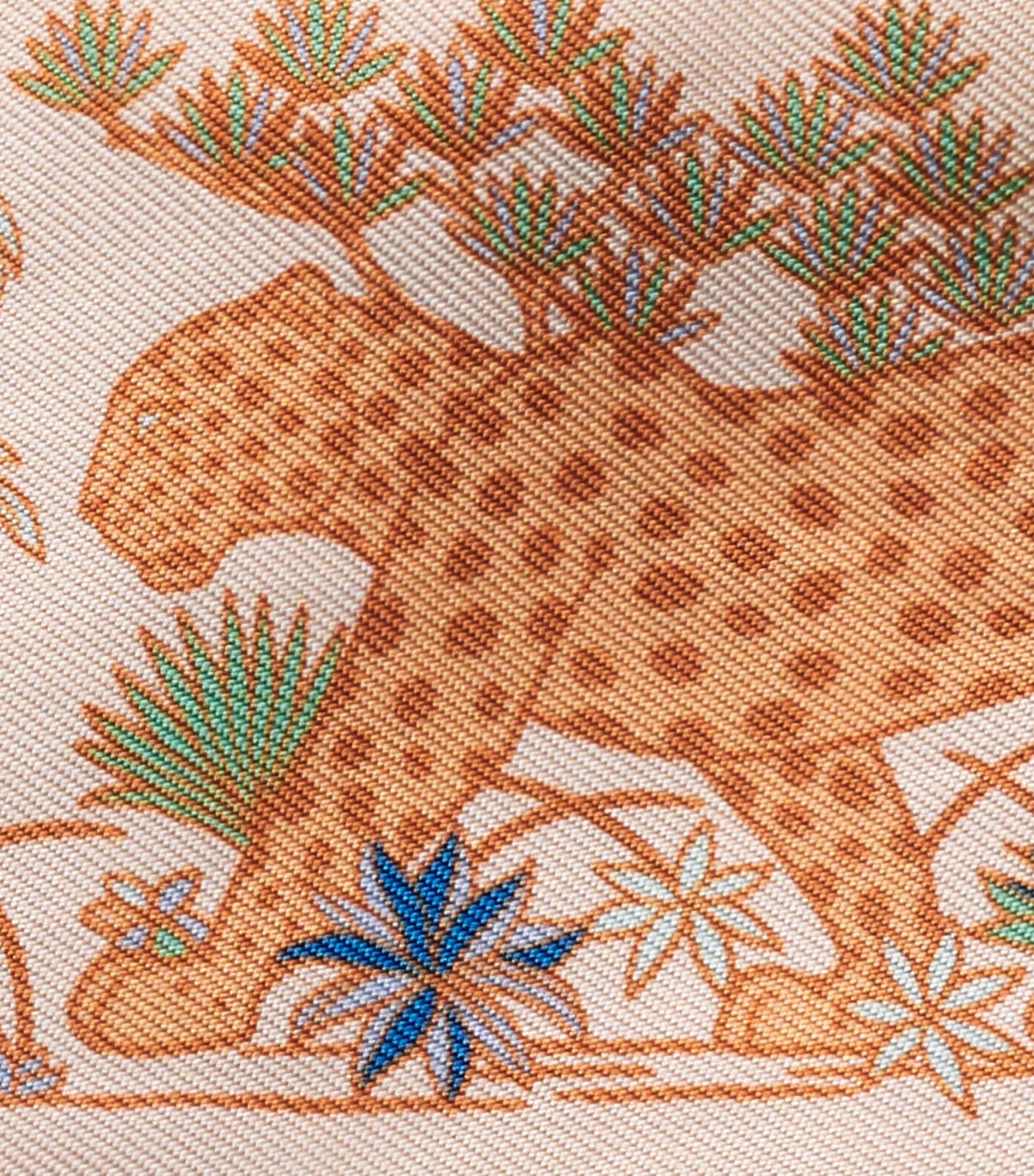 Cartier Silk Panthère Fauna and Flora Scarf Beige Image 2