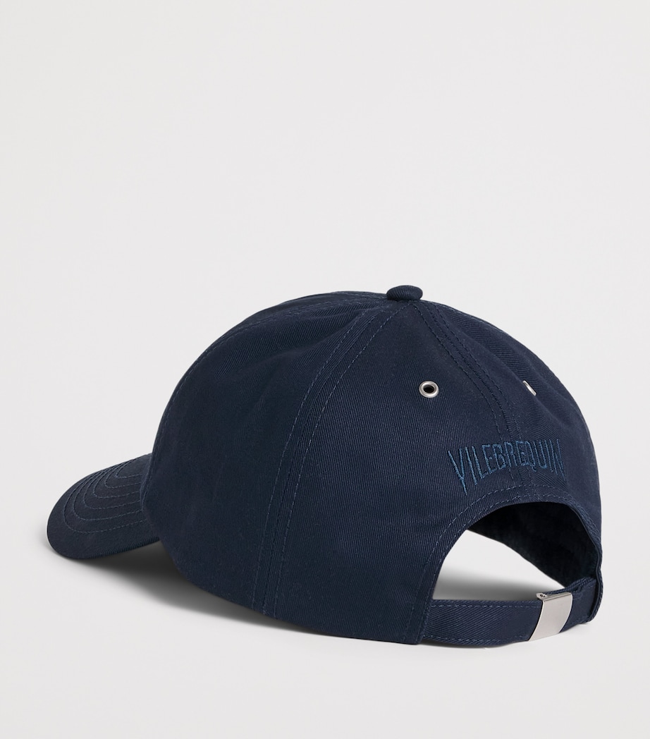 Vilebrequin Embroidered Turtle Baseball Cap Bleu Marine Image 3