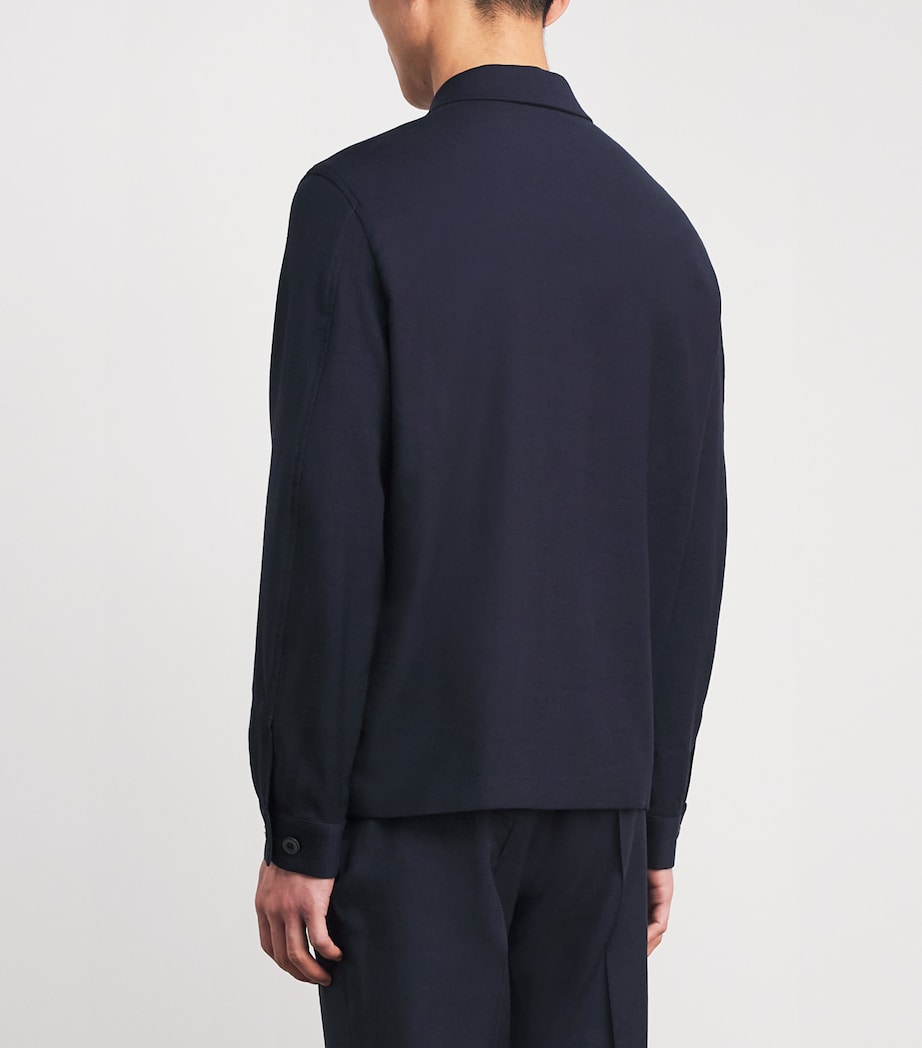 Wool Overshirt NAVY BUAA Image 4